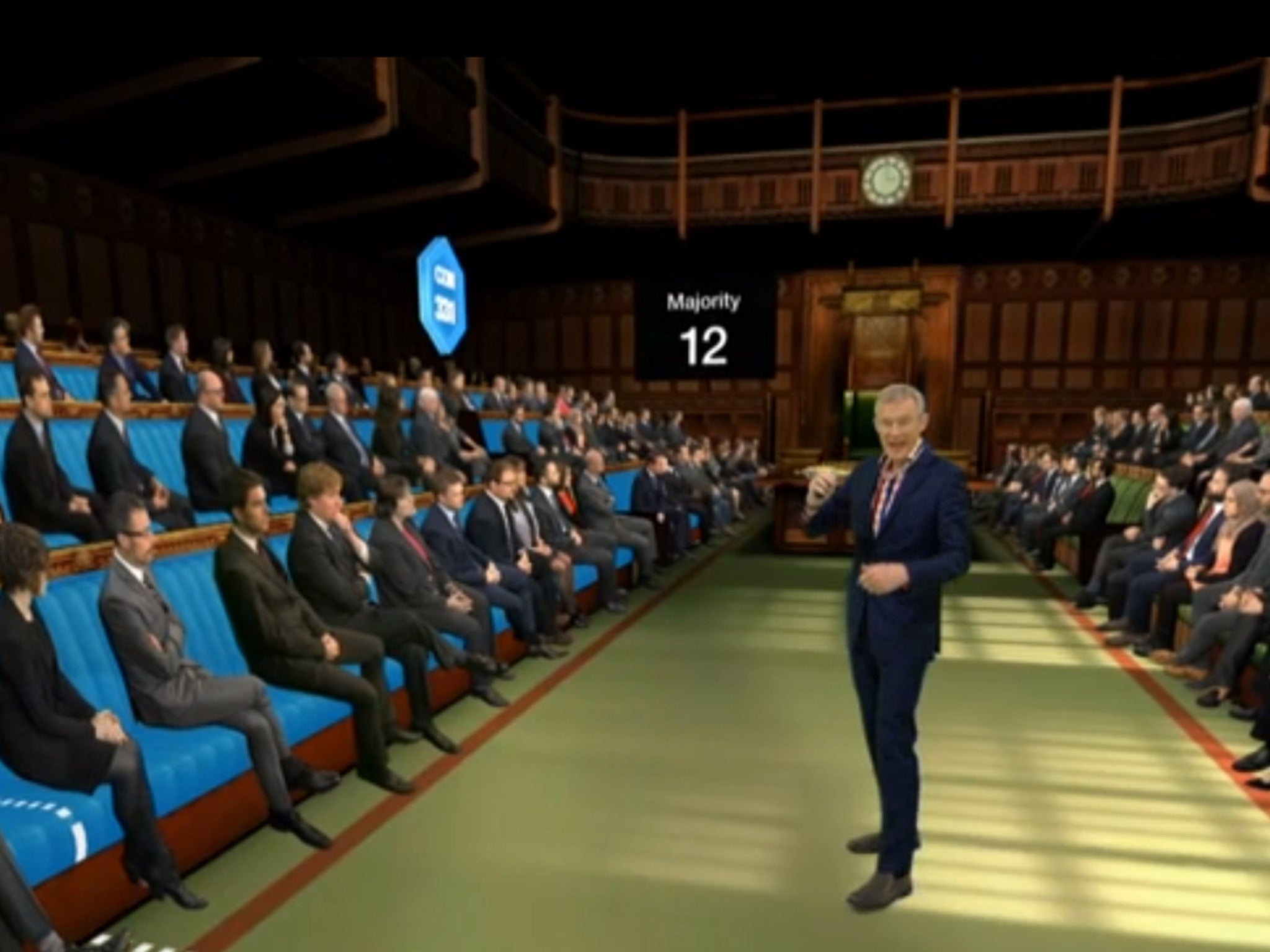 Jeremy Vine in the CGI House of Commons