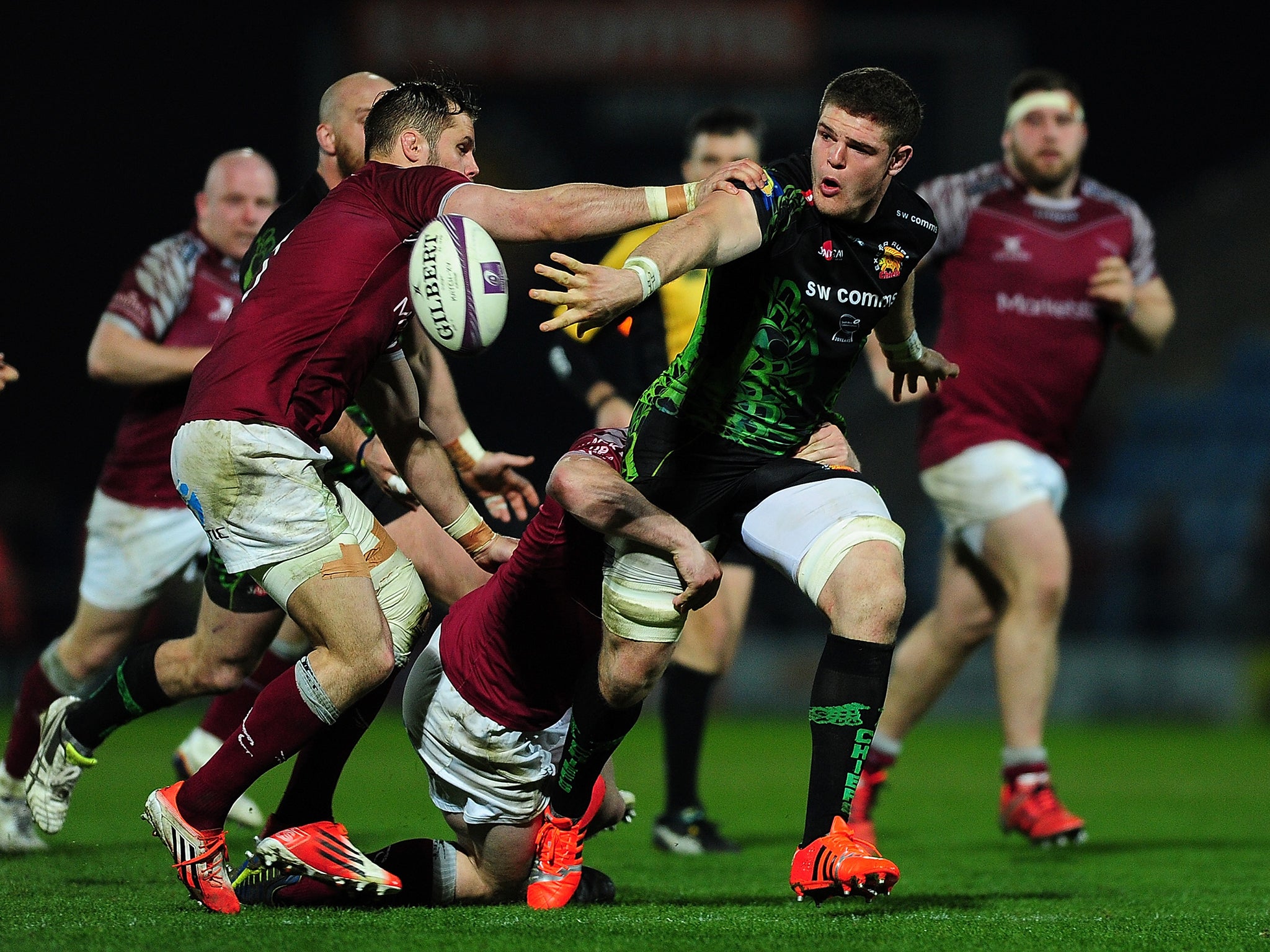 Dave Ewers in action for Exeter