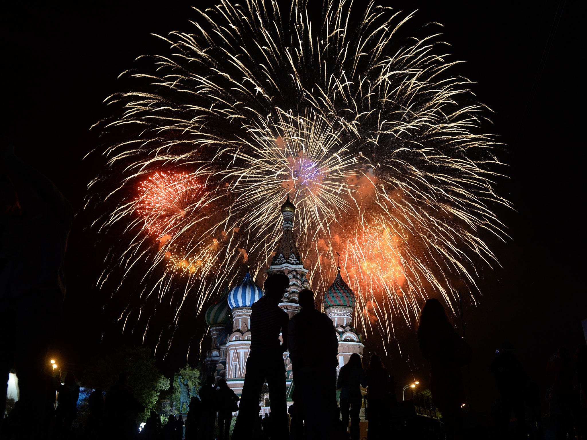 The spectacular fireworks display rounded off the celebrations