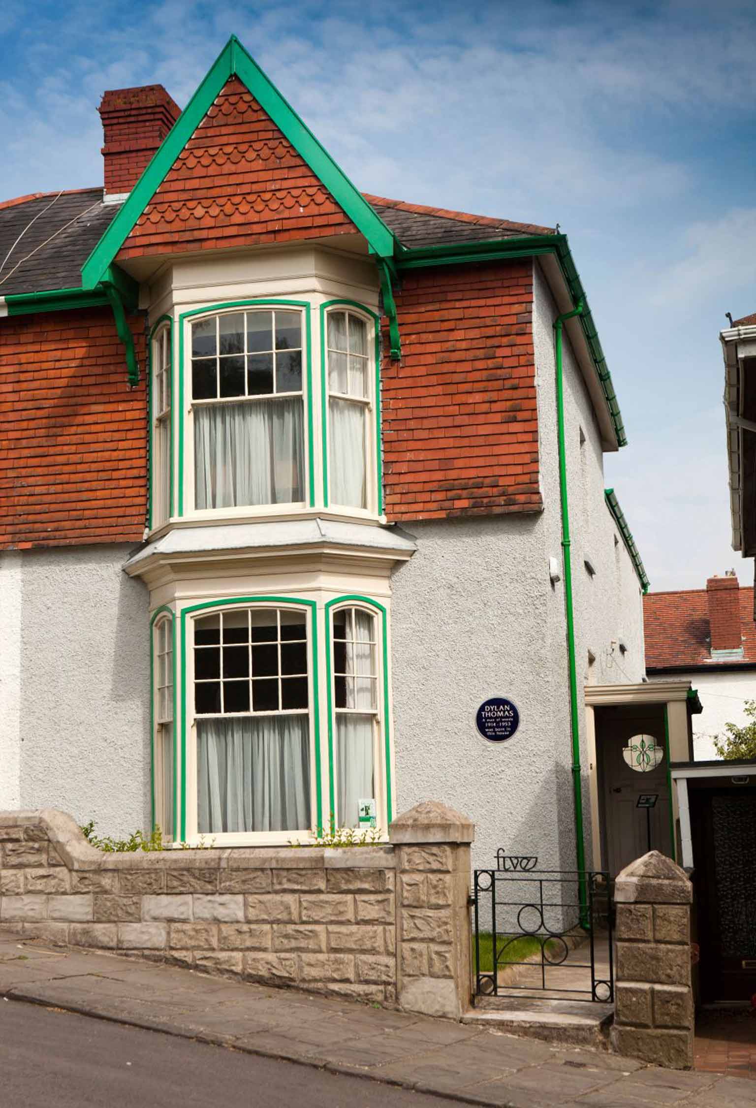 Thomas's childhood home in Swansea