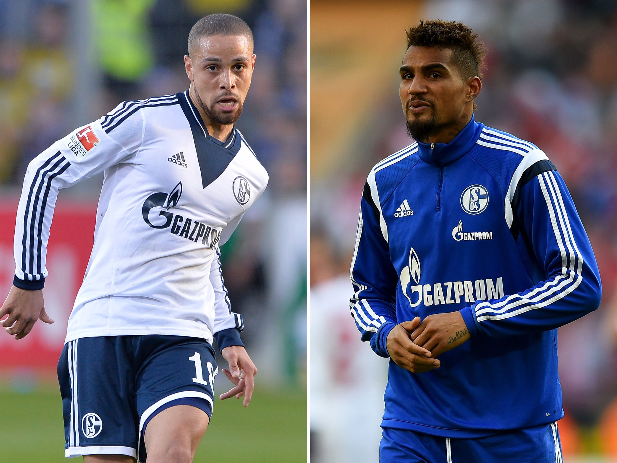 Sidney Sam (left) and Kevin-Prince Boateng