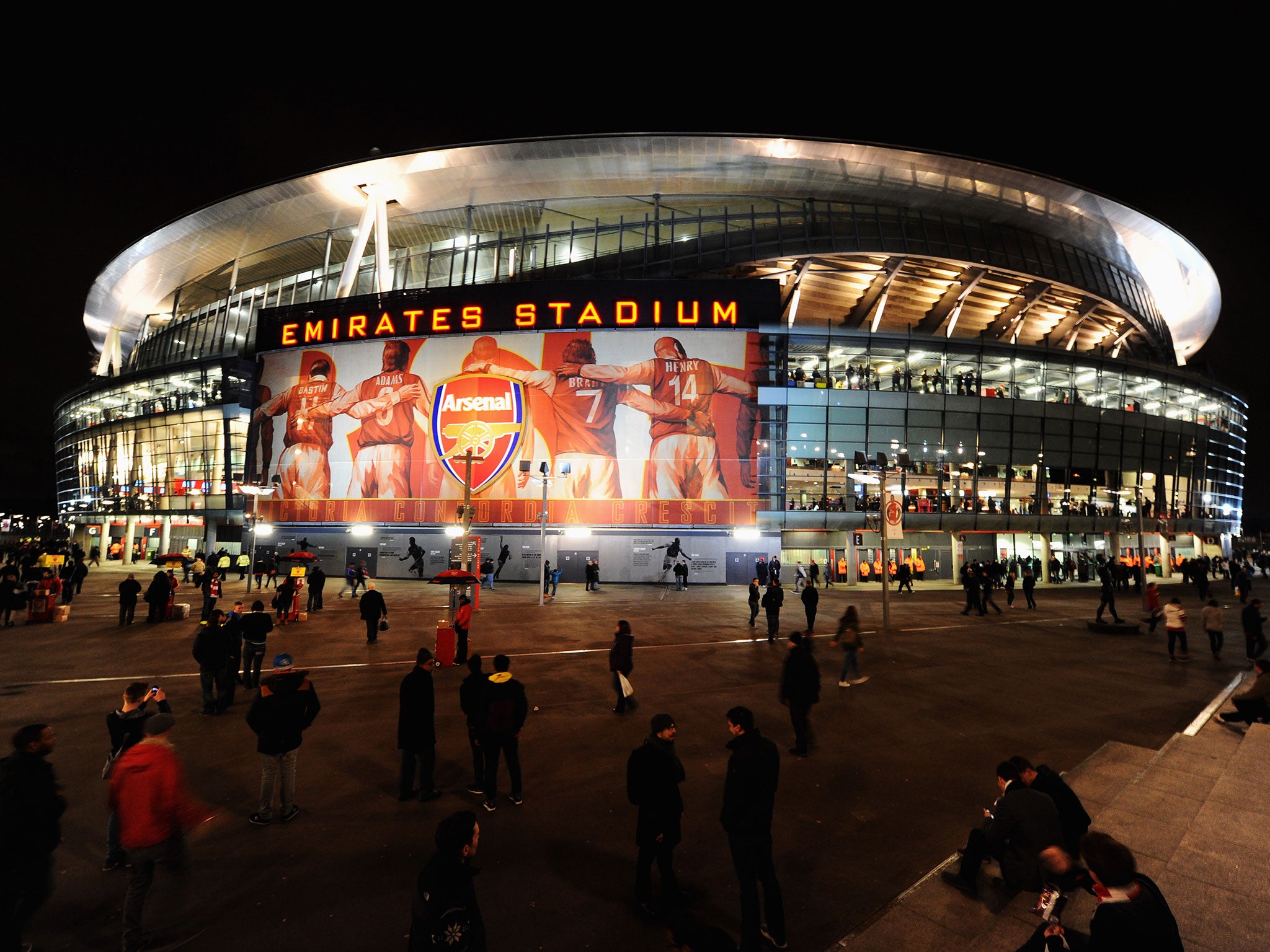 The Emirates Stadium before kick-off