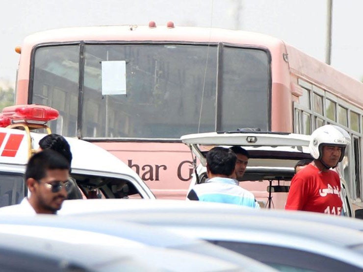 The bus where the attack is believed to have taken place