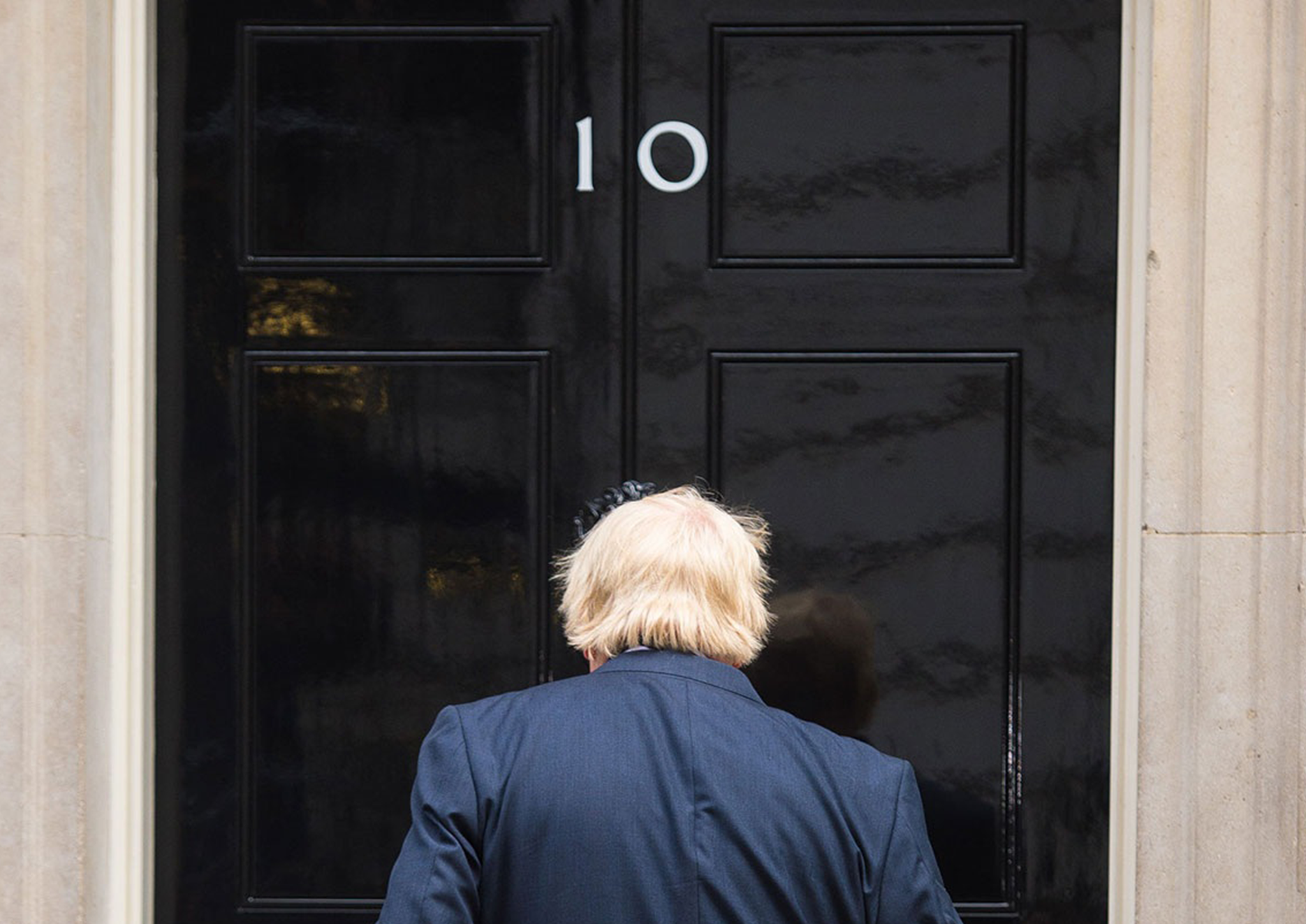 Boris Johnson arrives at No. 10 after becoming an MP in the general election