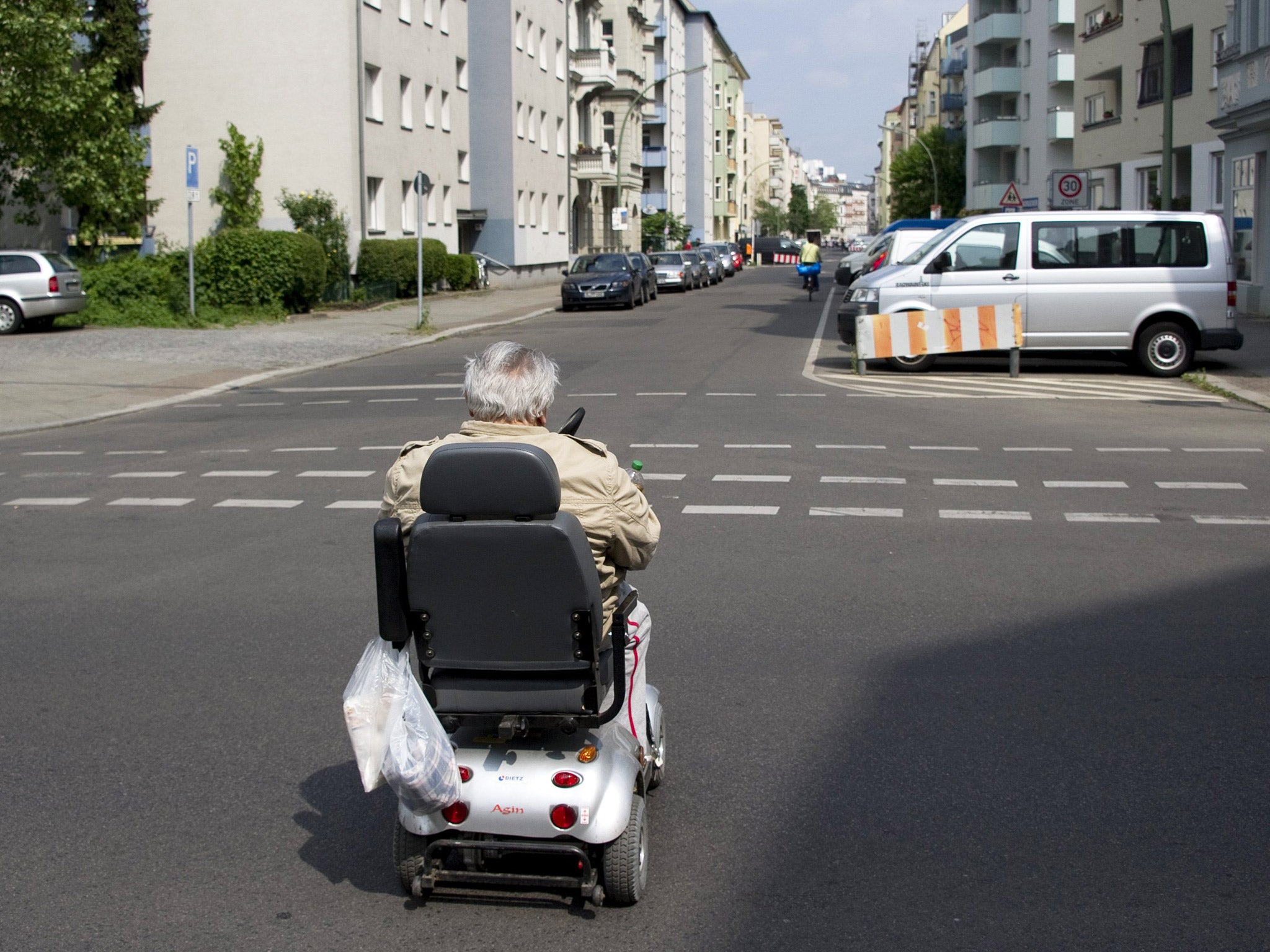 Life in the slow lane: as many as 350,000 mobility scooters are thought to be in use