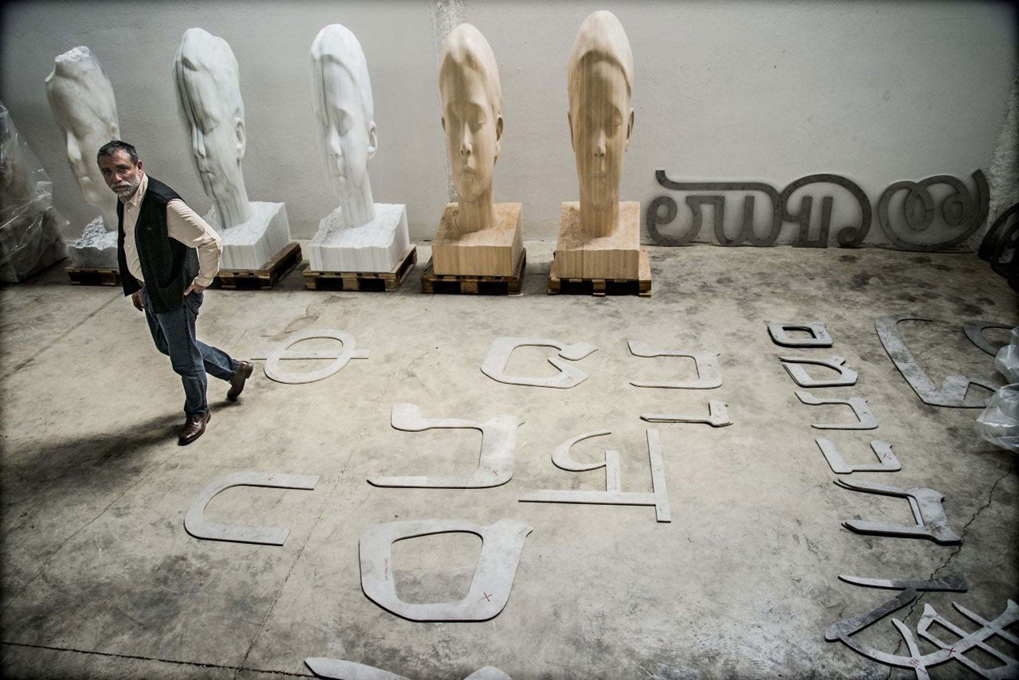 Turning heads: Jaume Plensa in his studio near Barcelona