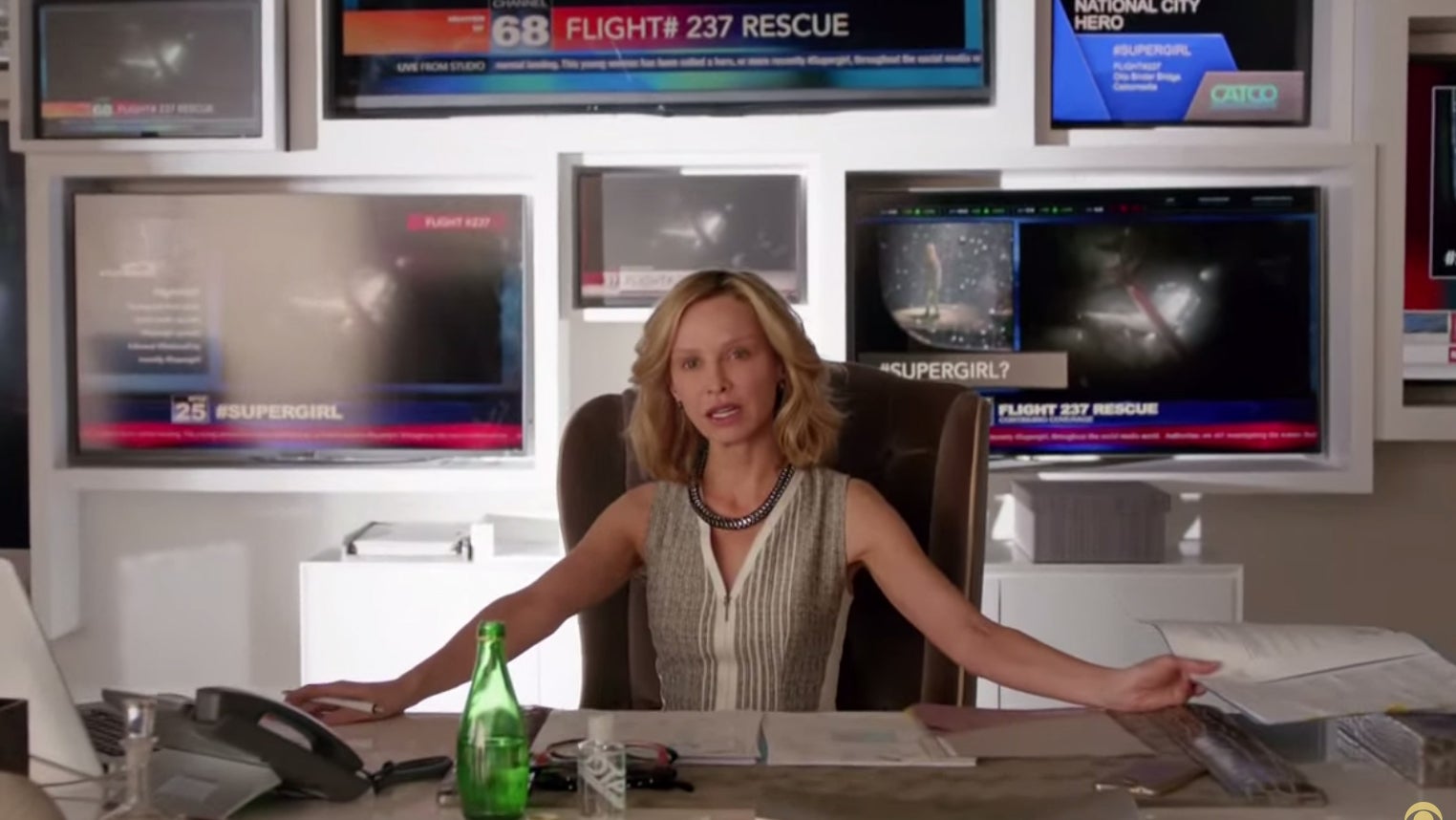 Calista Flockhart as Supergirl's boss