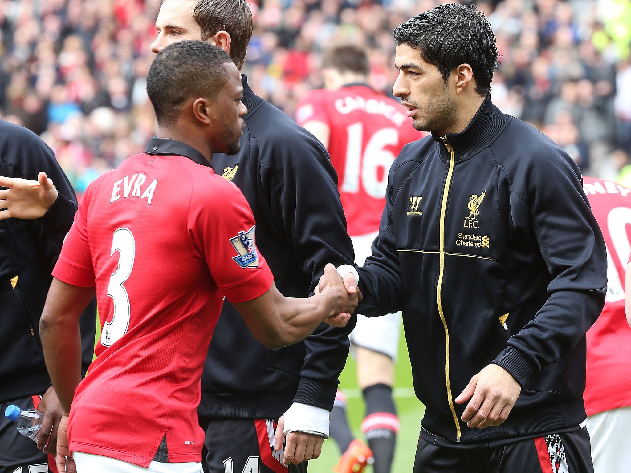 Evra and Suarez have shaken hands since the original interest