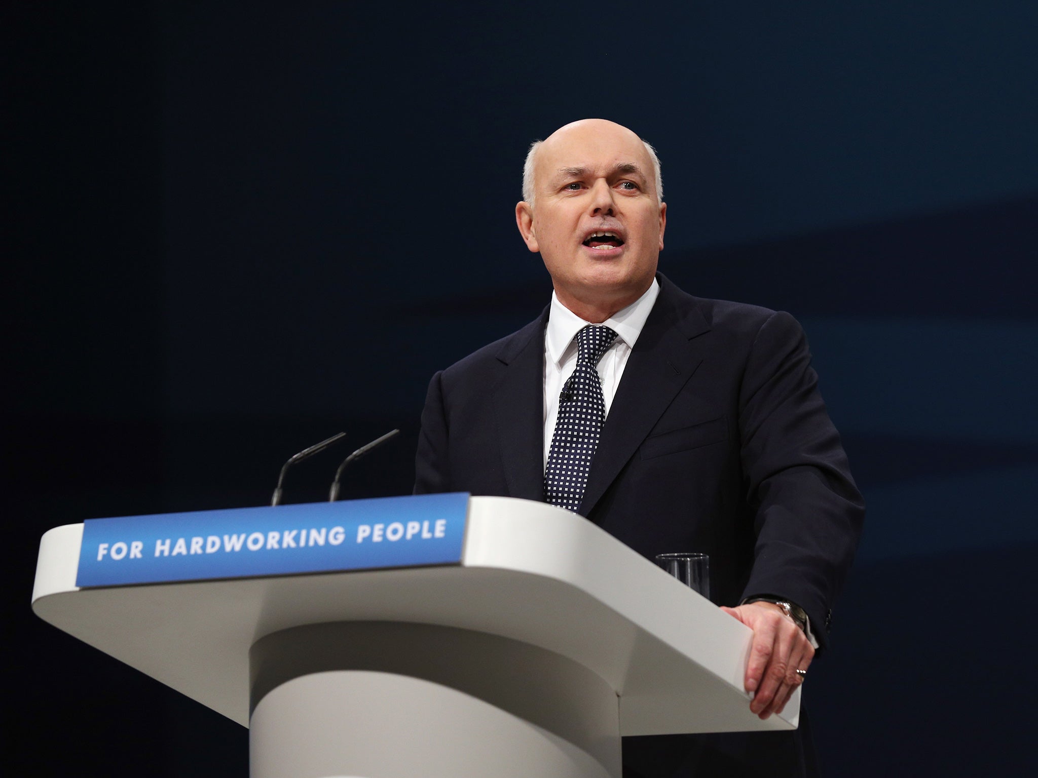 Work and Pensions Secretary Iain Duncan Smith