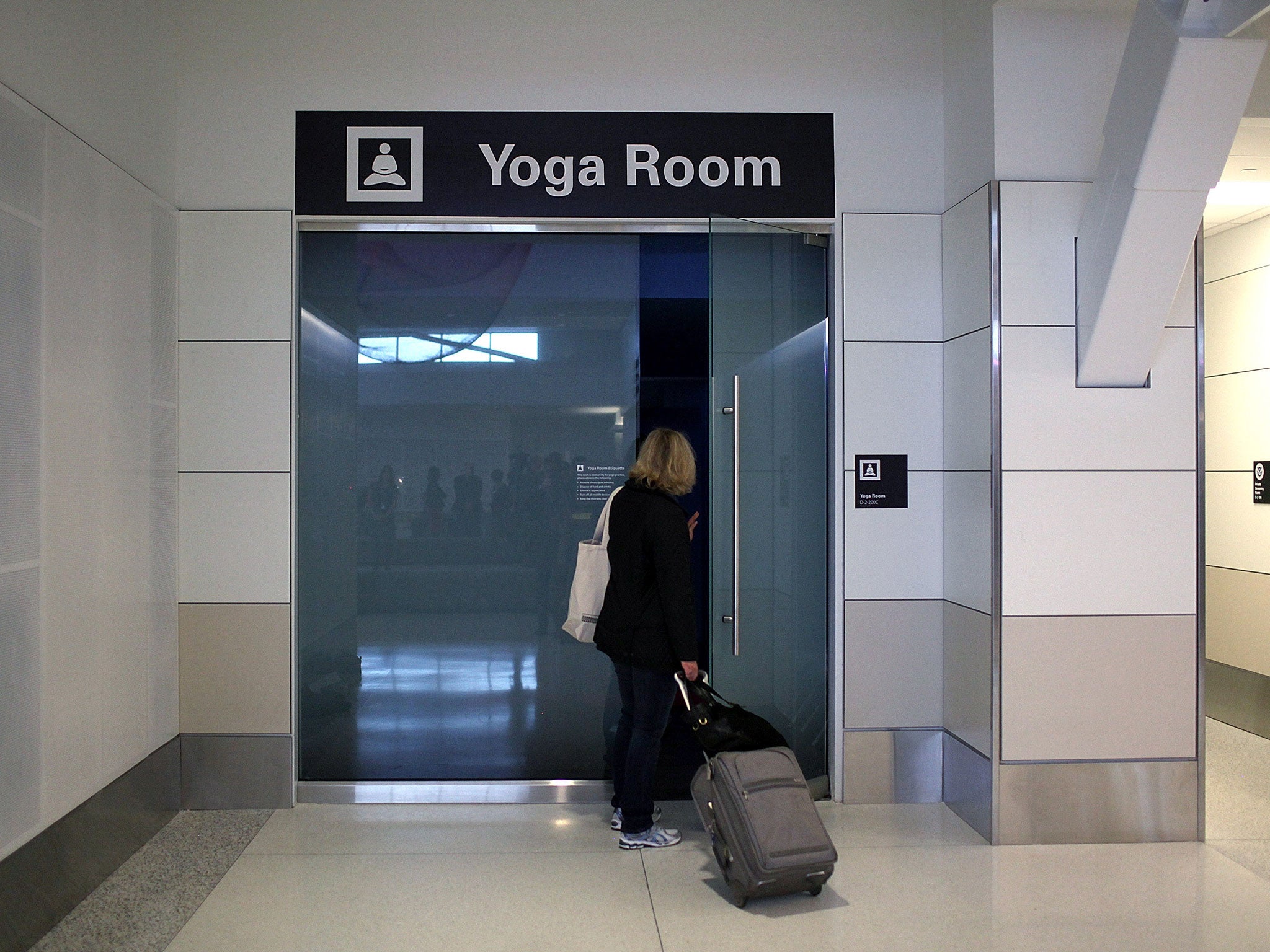 The sanctum entrance at San Francisco International Airport