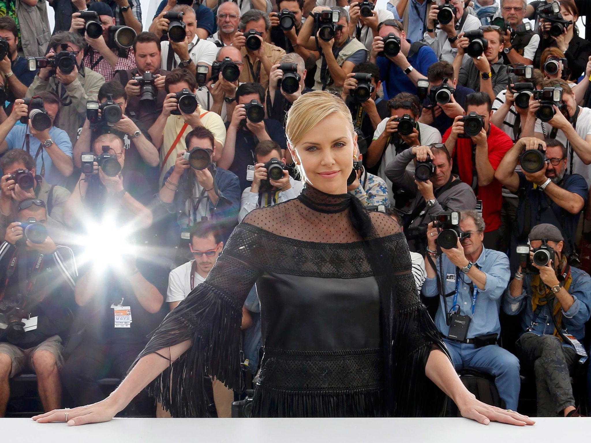 Charlize Theron at a photocall for ‘Mad Max: Fury Road’ at the Cannes Film Festival