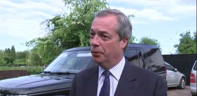 Nigel Farage speaks to Sky News 