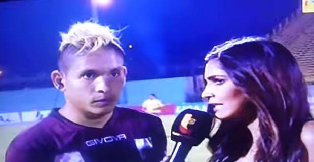 Ocanto is interviewed after a match