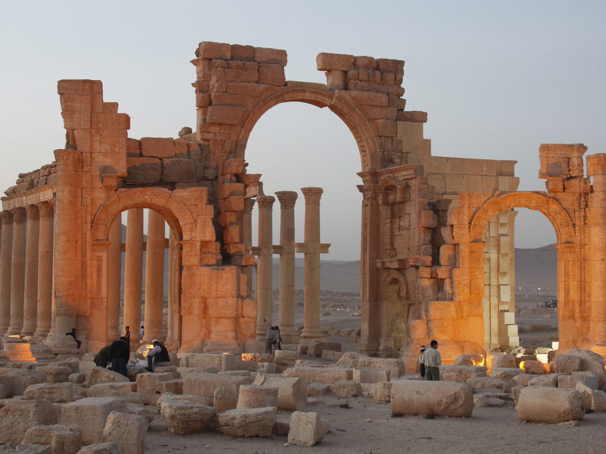 Ancient sites in Palmyra