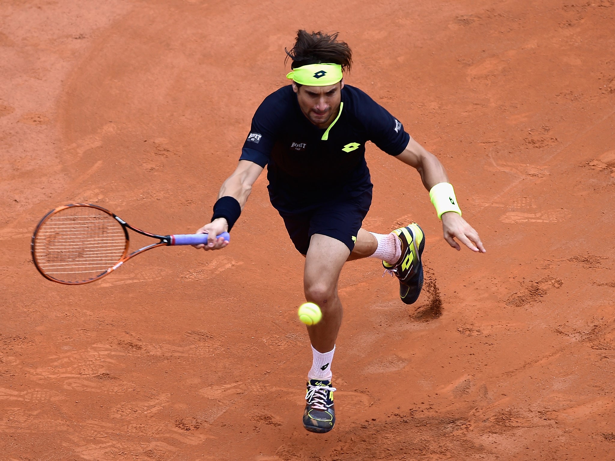 Ferrer against Murray at the French Open