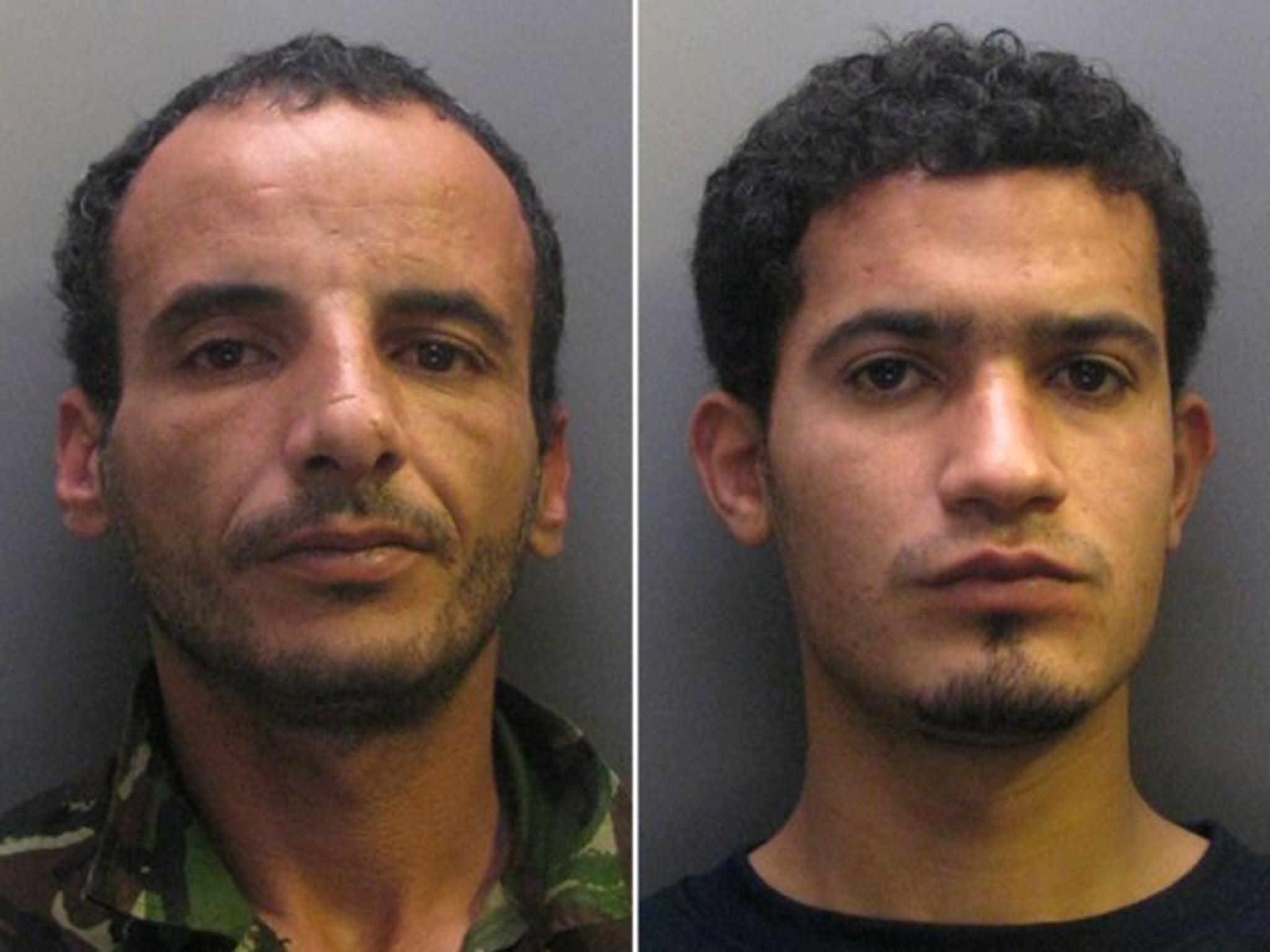 Rapists Moktar Ali Saad Mahmoud, left, and Ibrahim Abugtila who were sentenced on Friday