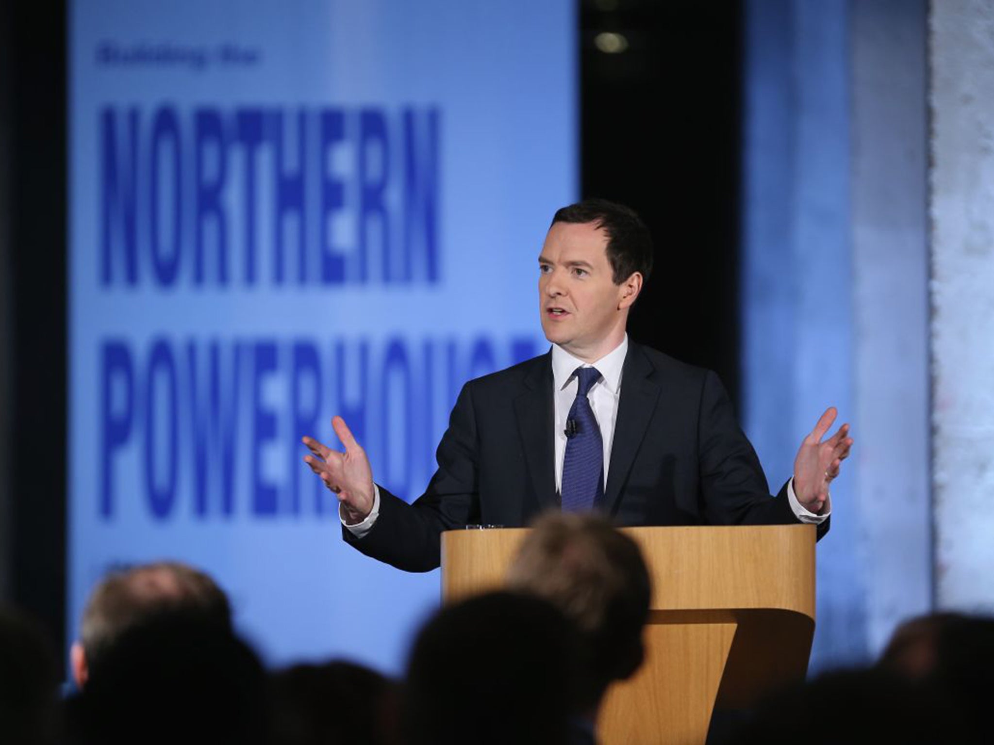 George Osborne introduces his devolution plan in Salford last week