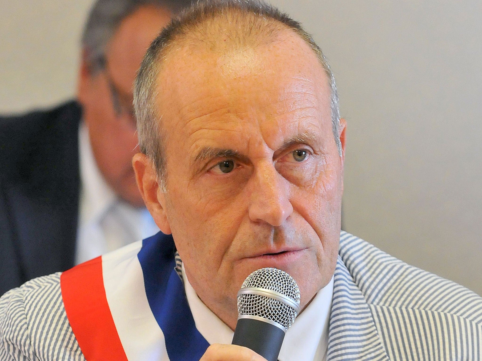 A photo taken on July 24, 2012 shows the Mayor of Venelles, Robert Chardon