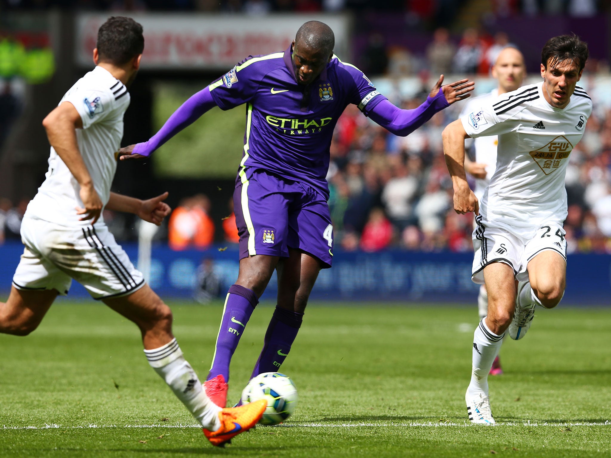 Yaya Toure hits his second