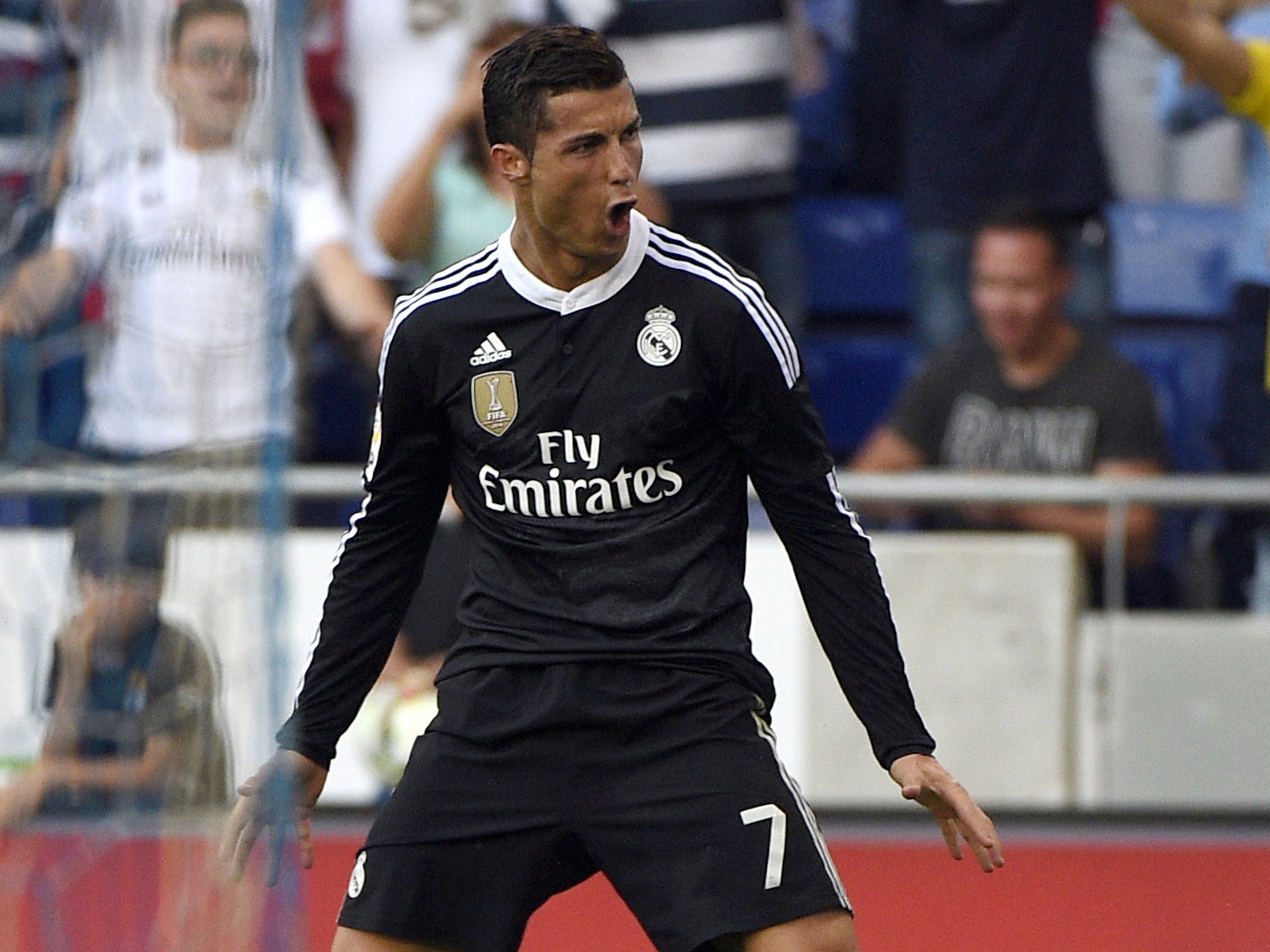 Cristiano Ronaldo scored a hat-trick against Espanyol