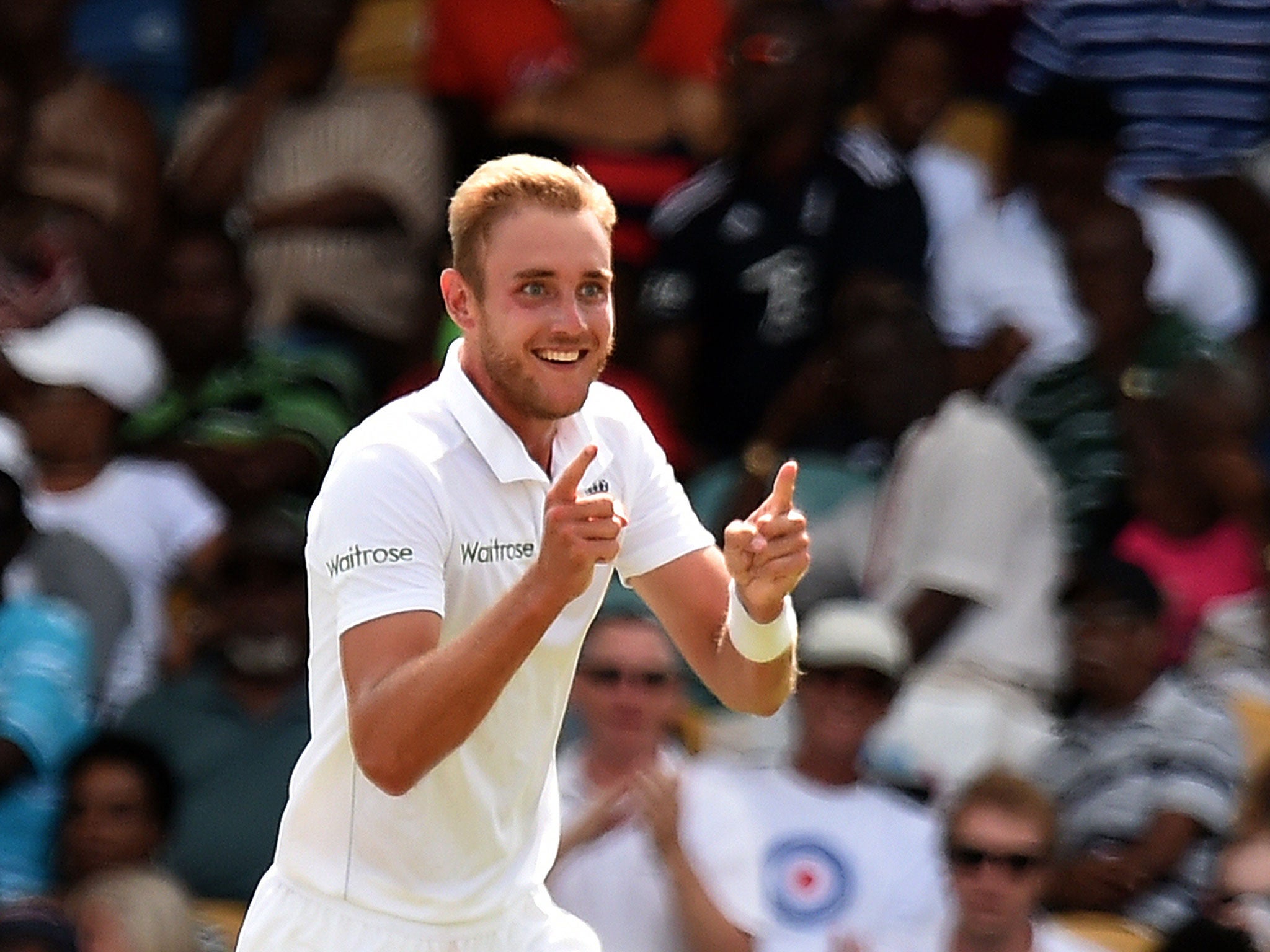 England bowler Stuart Broad