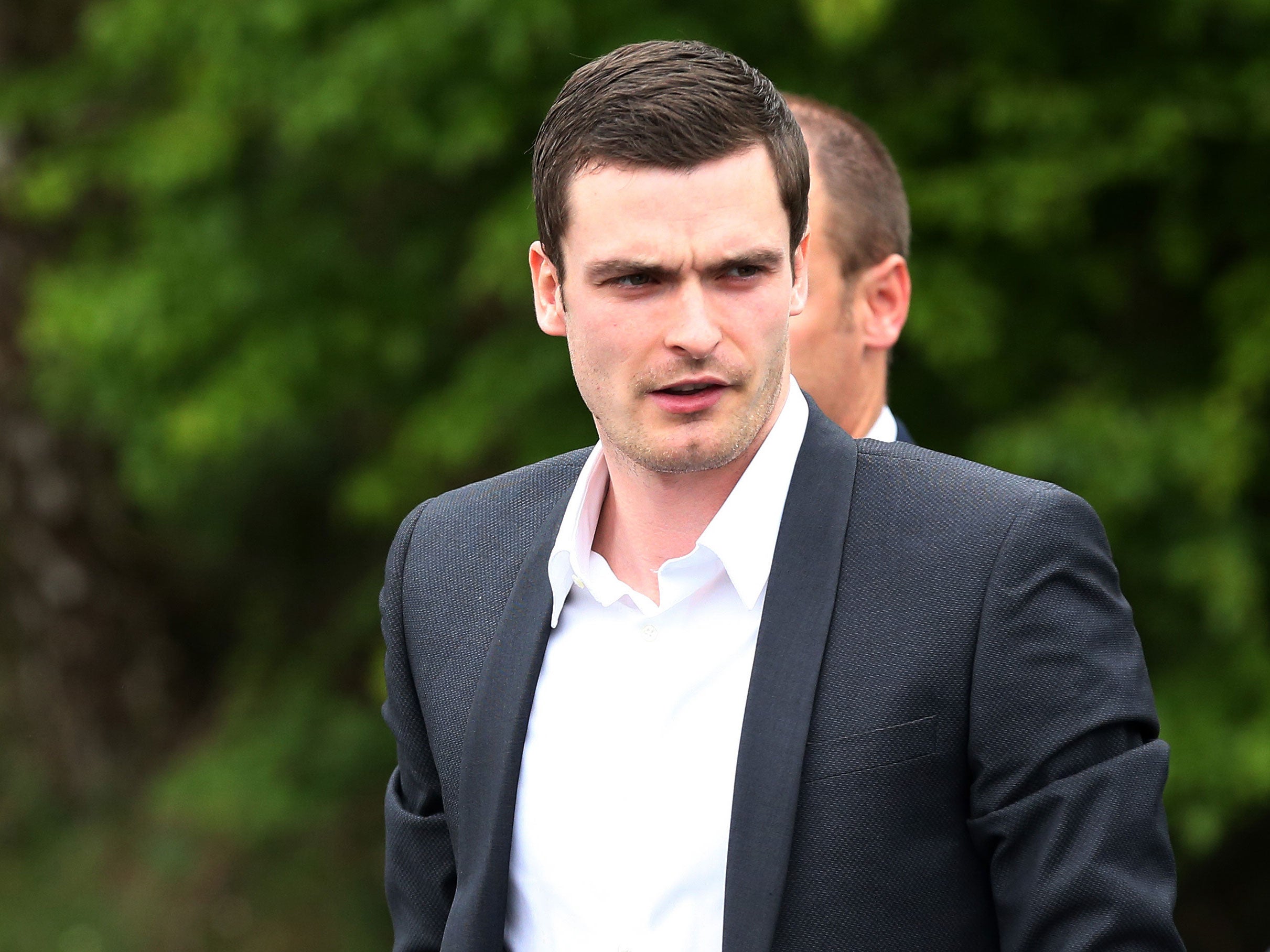 Footballer Adam Johnson arrives at court