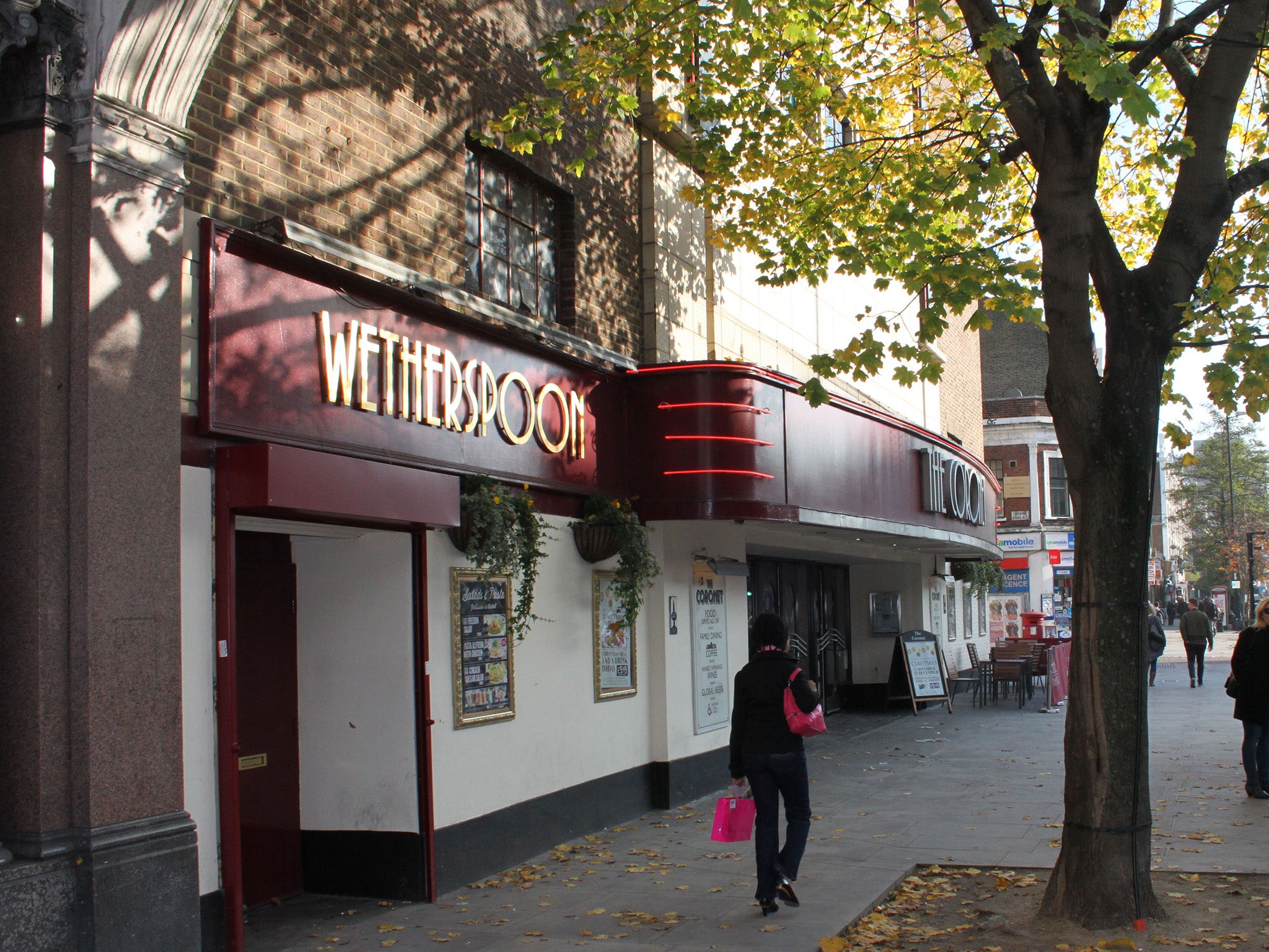 The Coronet, a Wetherspoons pub on Holloway Road, North London