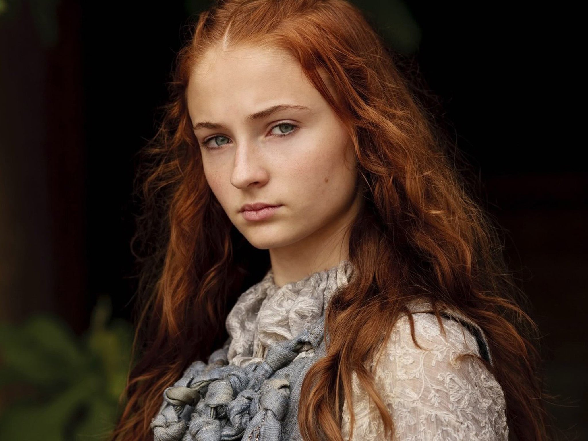 Sophie Turner as Sansa Stark in Game of Thrones