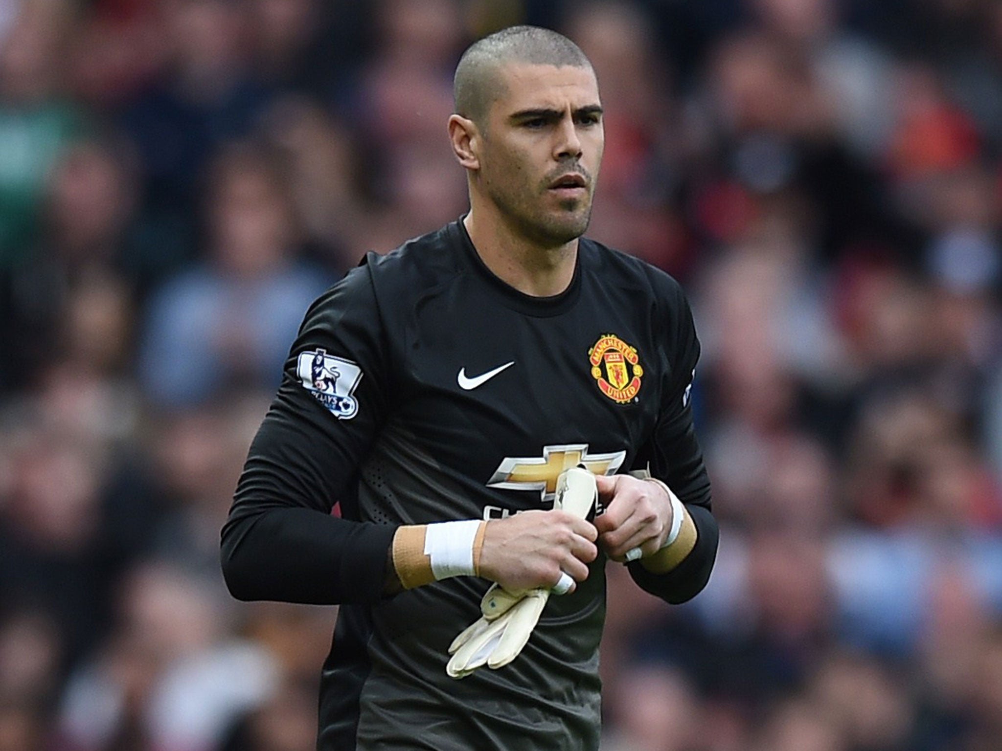 Manchester United goalkeeper Victor Valdes