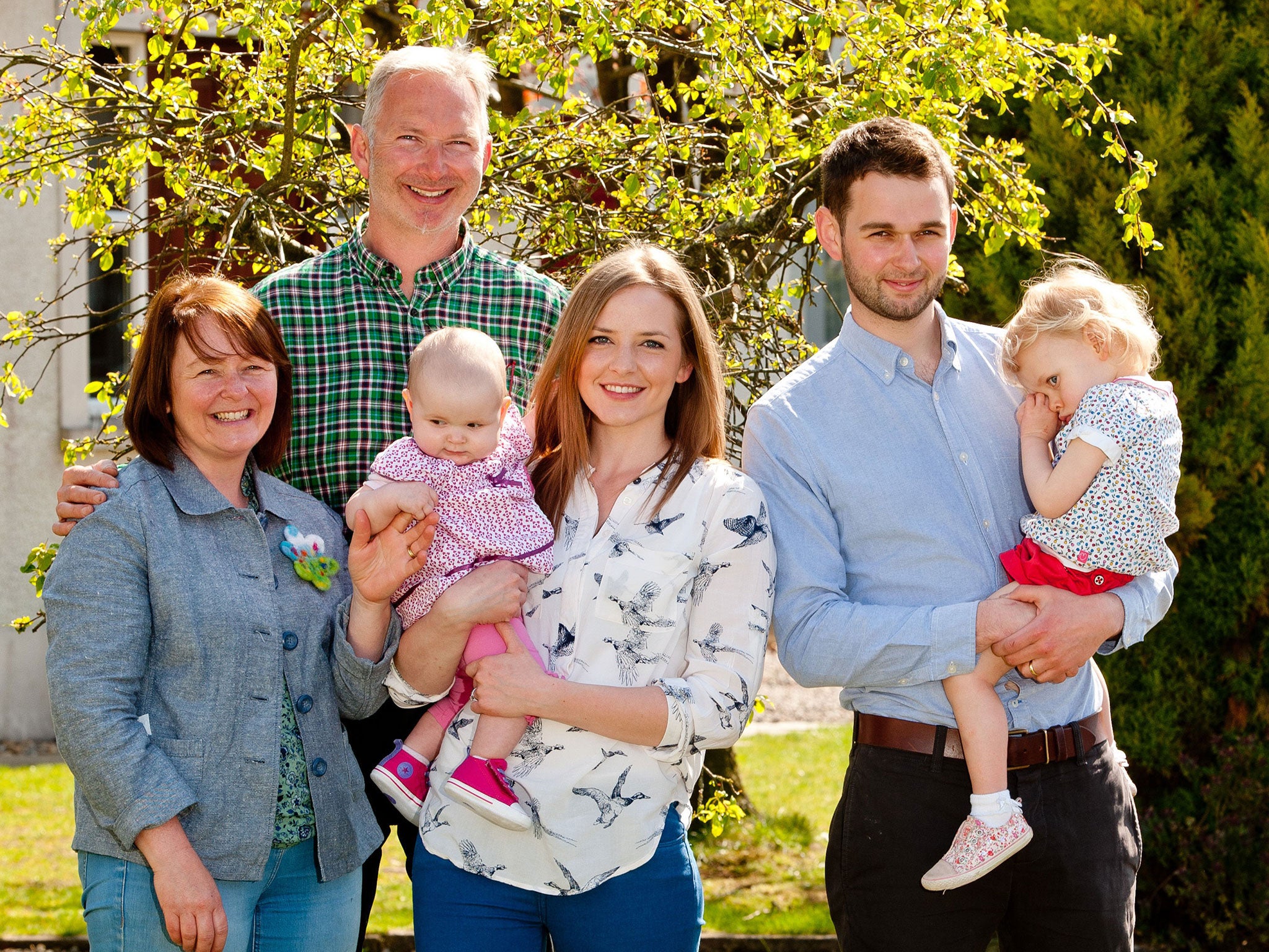 Undated file image shows the McArthur family, owners of the Ashers Baking Company which has been found guilty of discrimination