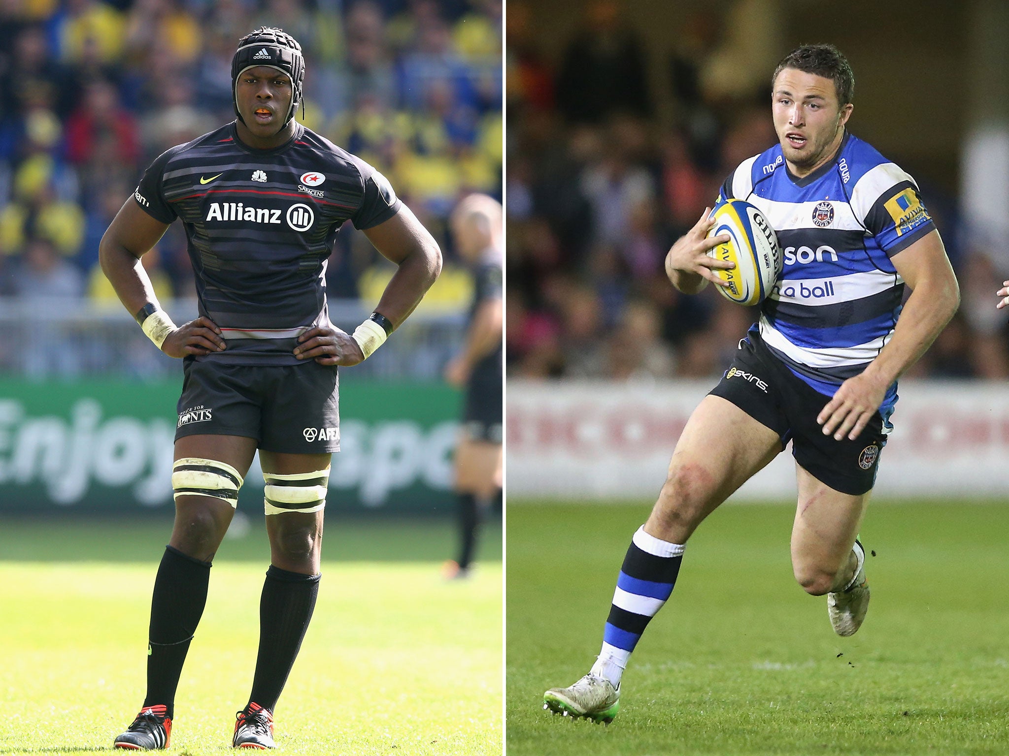 Maro Itoje and Sam Burgess