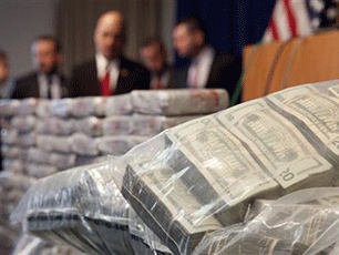 Police also found £1.3 million ( million) in cash