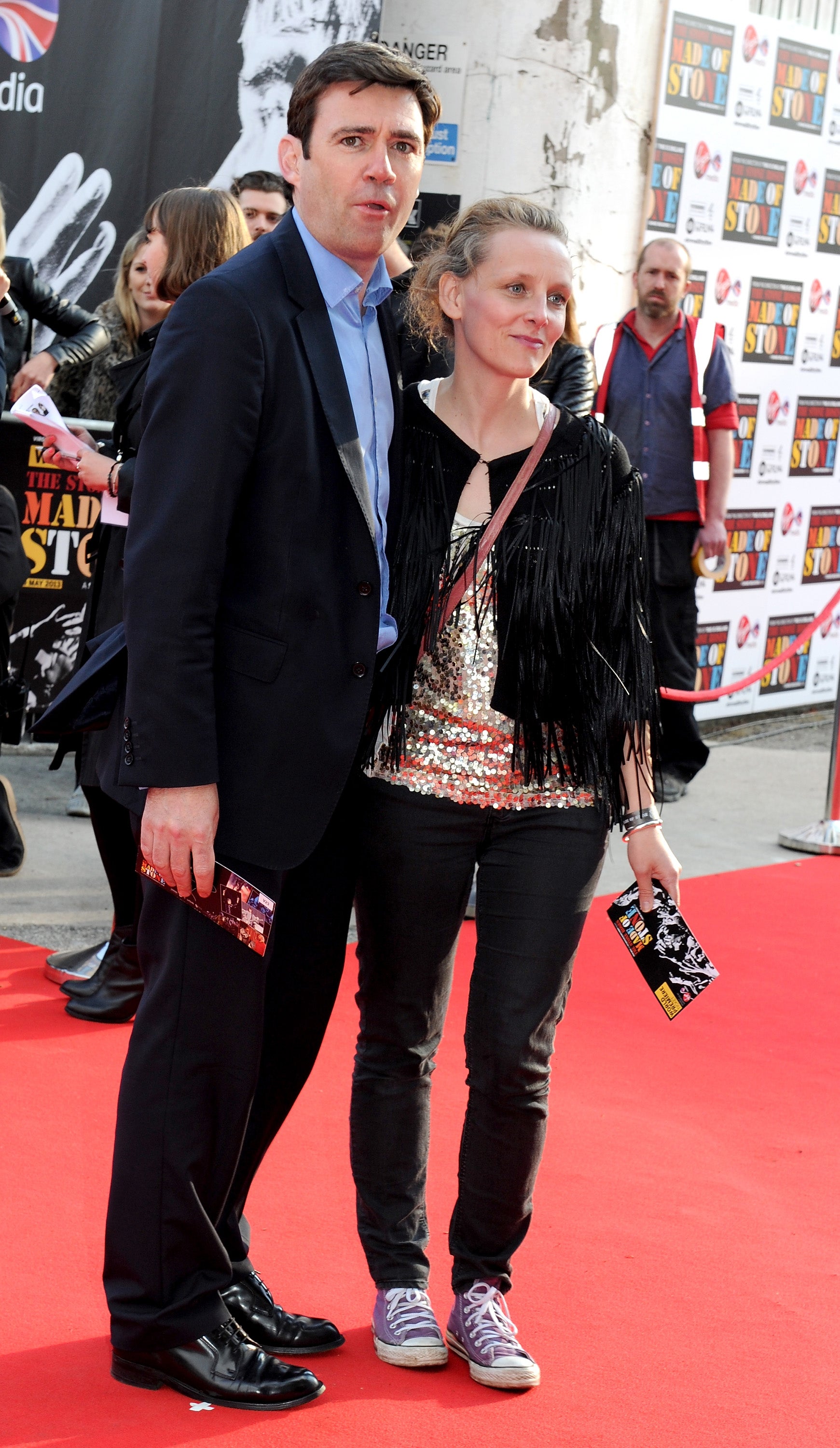 Andy Burnham and his wife, Frankie van Heel, who appeared on Blind Date in January 1992