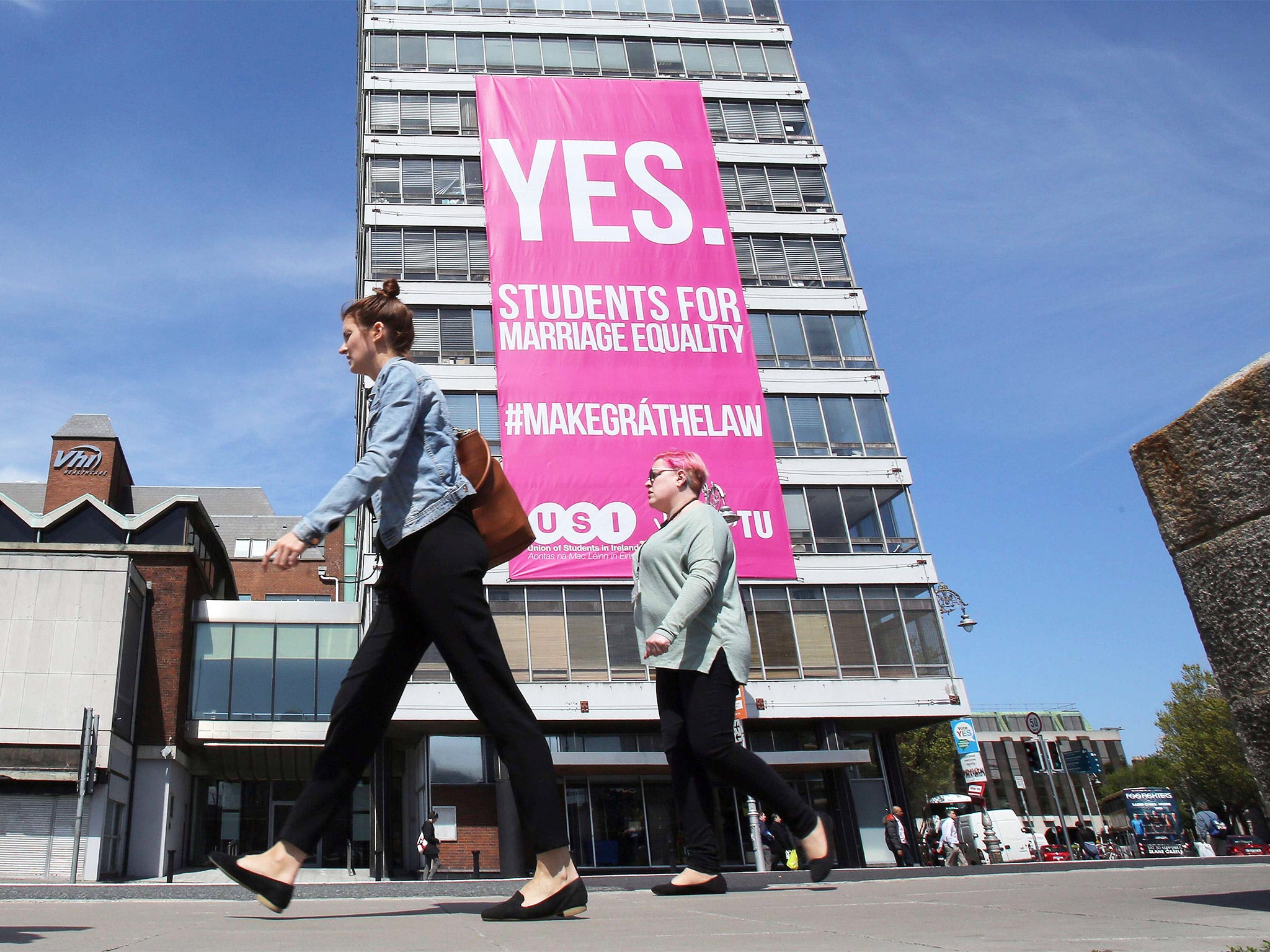 Accentuate the positive: the 'yes' vote has wide support among young Dubliners (Getty)