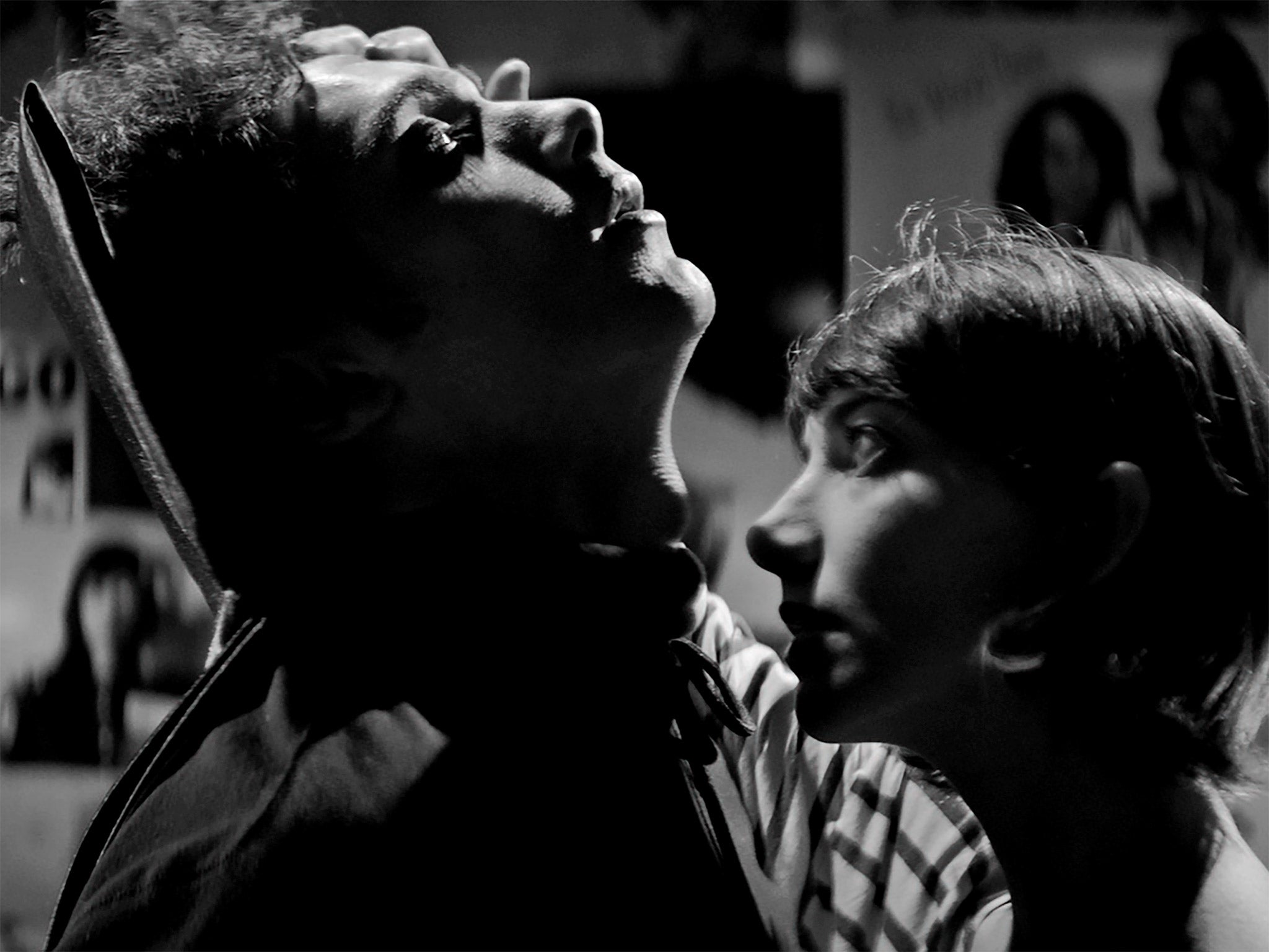 Arash Marandi and Sheila Vand in 'A Girl Walks Home Alone at Night'