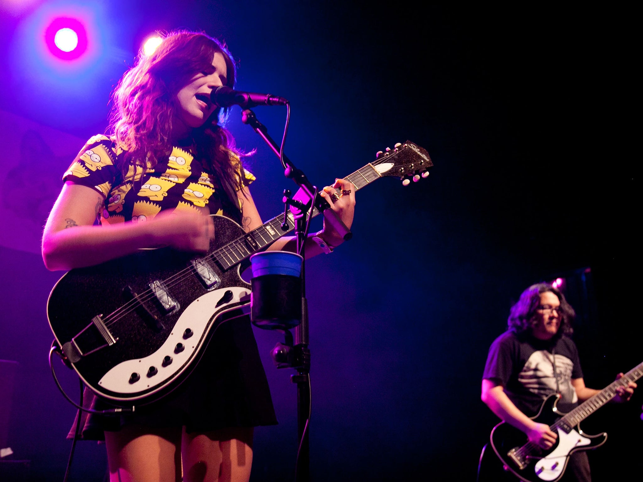 Best Coast performing on stage in Hollywood, 2013