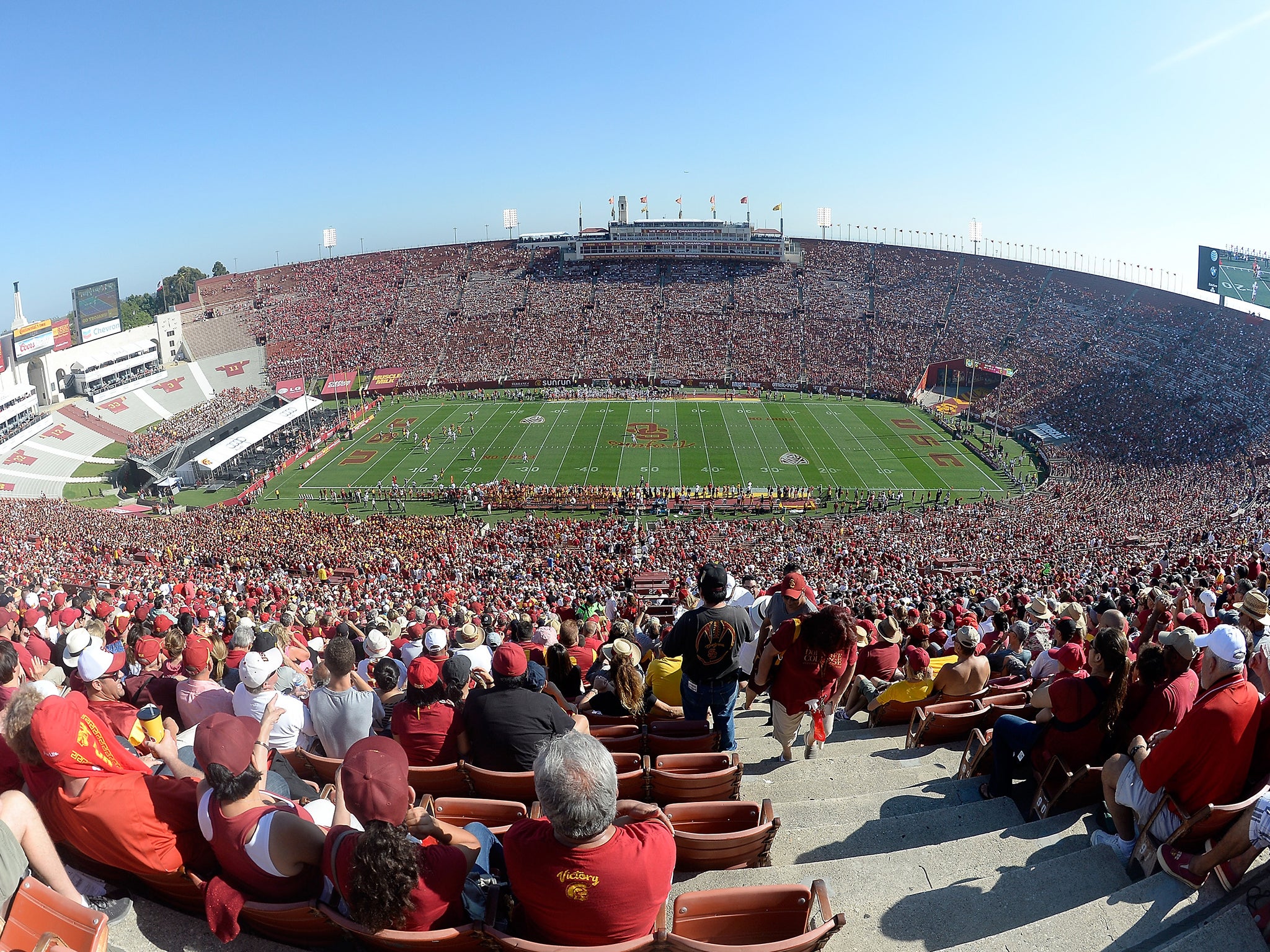 A view of the California Memorial Stadium