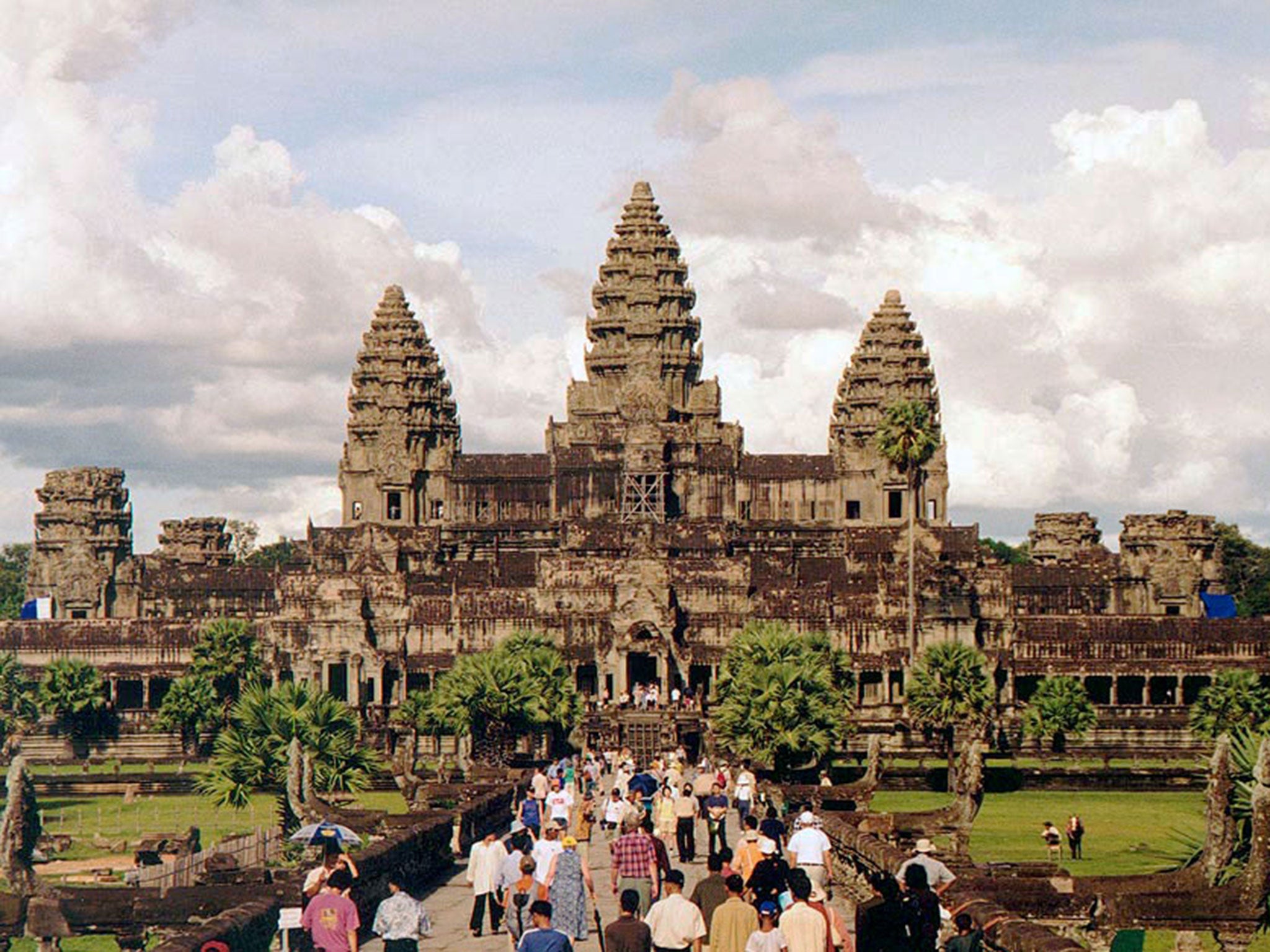 The temples of Angkor, where tourists have been stripping naked