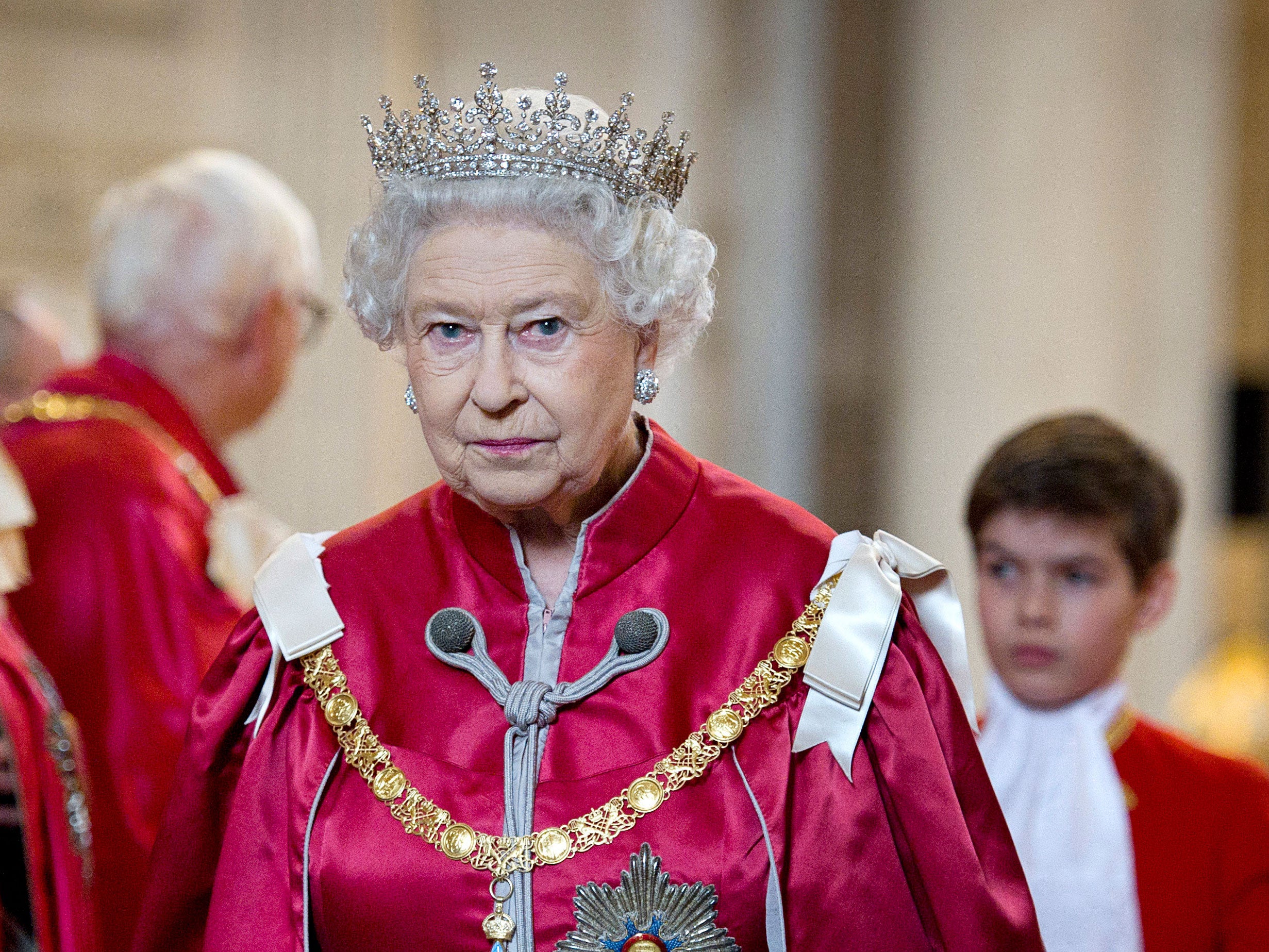 Queen Elizabeth II attends a service for the Order of the British Empire at St Paul's Cathedral on March 7, 2012 in London, England.