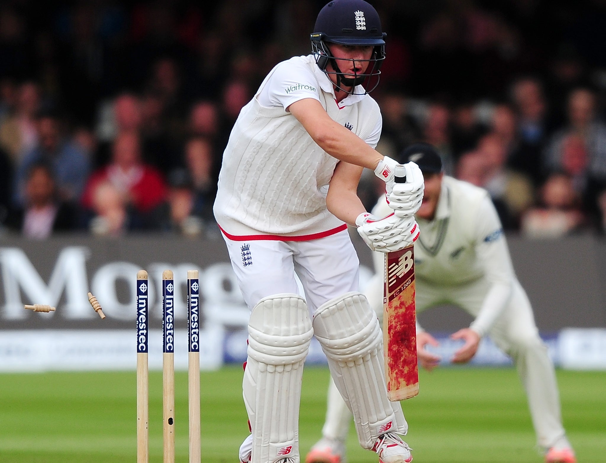 Gary Ballance was dismissed for a duck after scoring one on the first innings