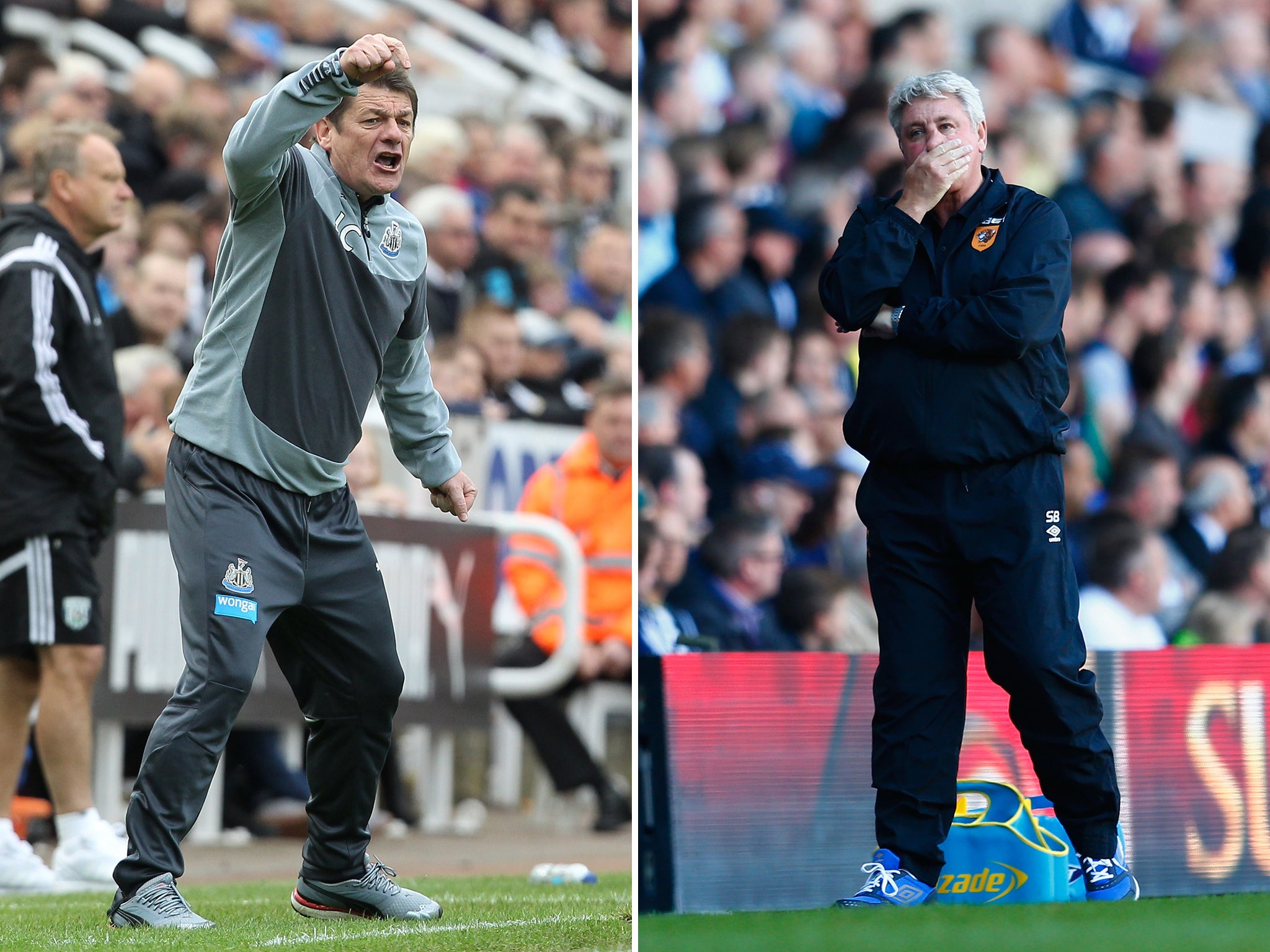 John Carver and Steve Bruce