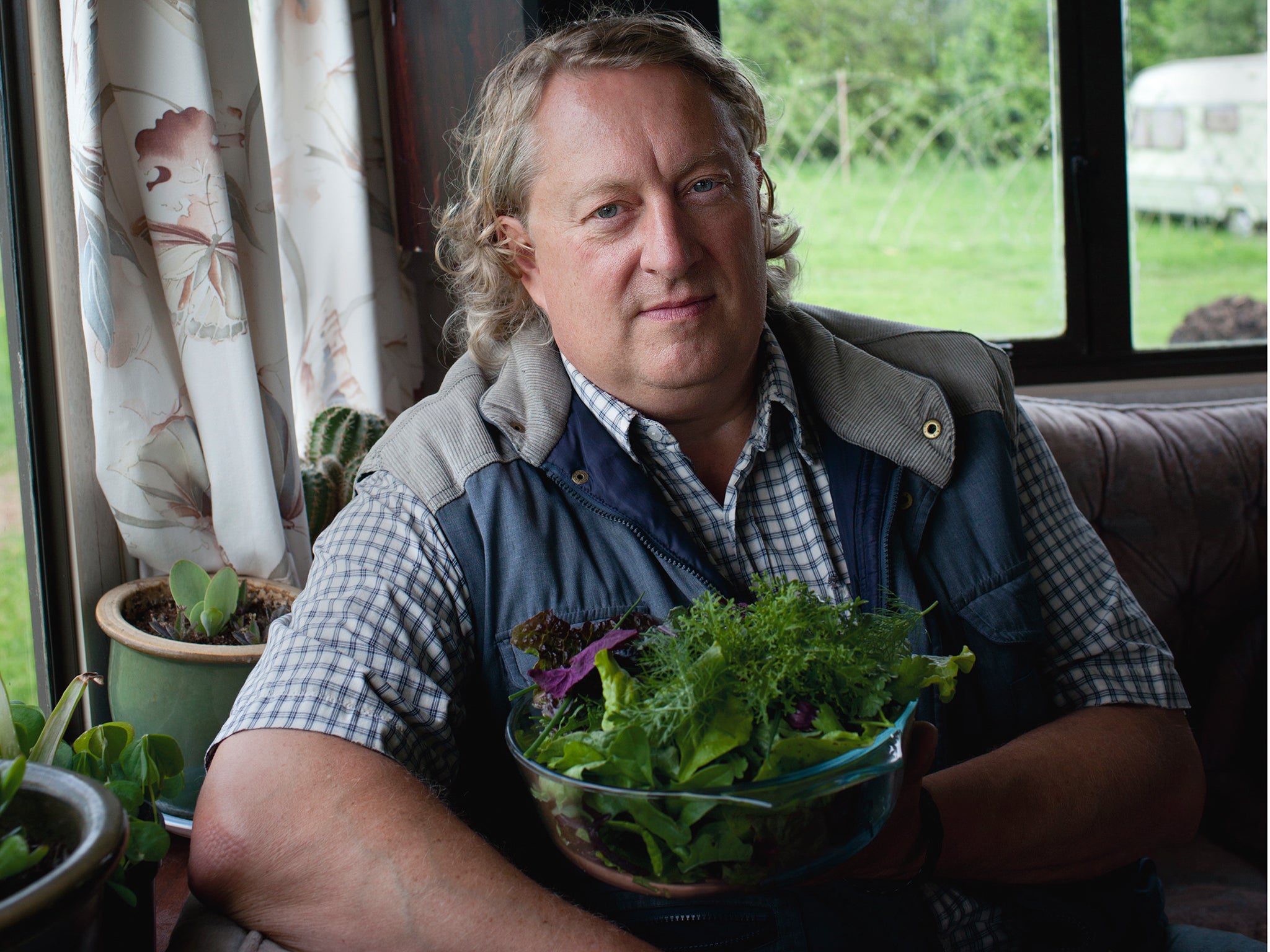 James Dexter is one of the group who have made Greenham Reach their home as part of a pilot project