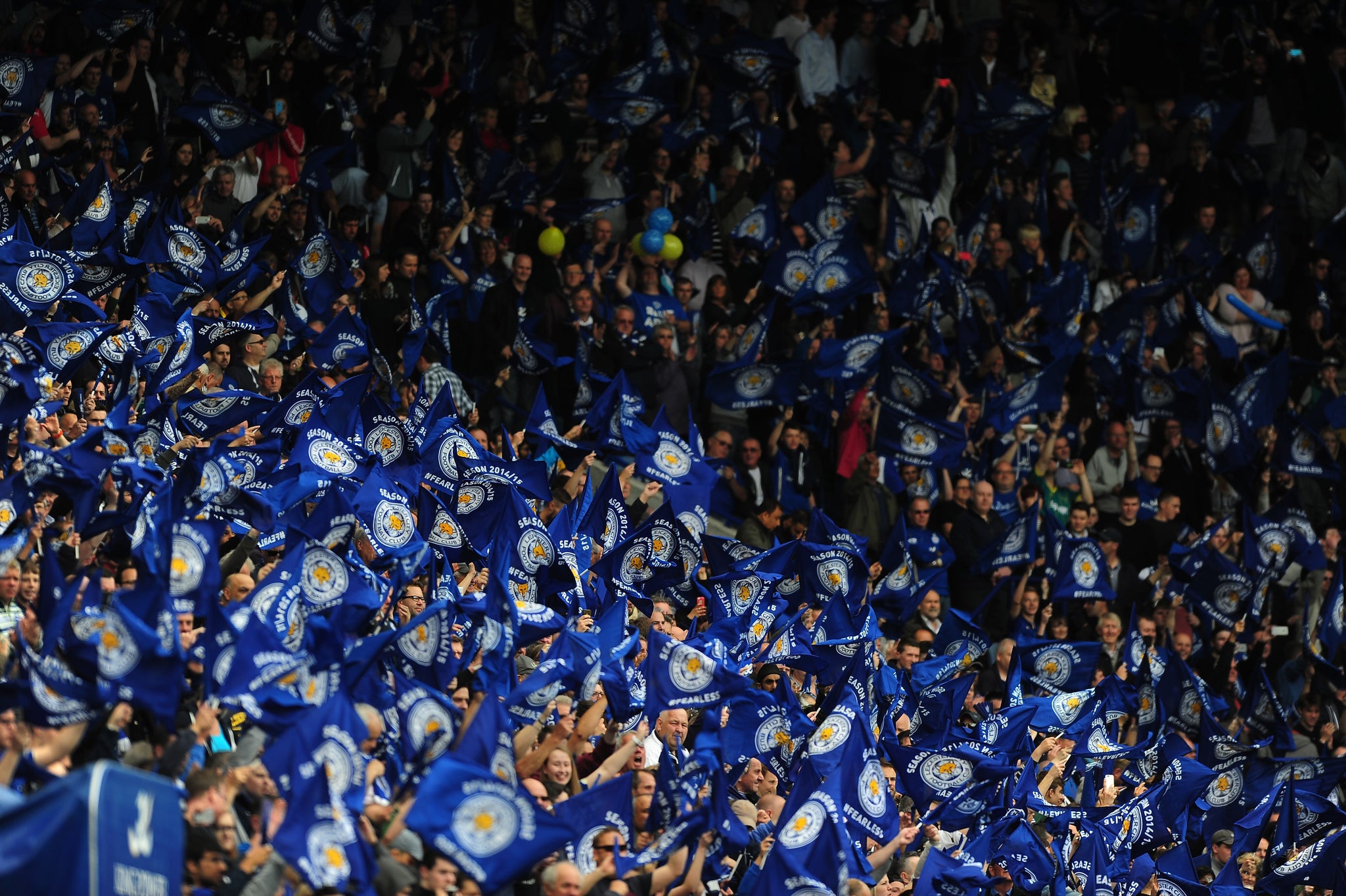 The Leicester players were given a heroes' welcome at the King Power Stadium