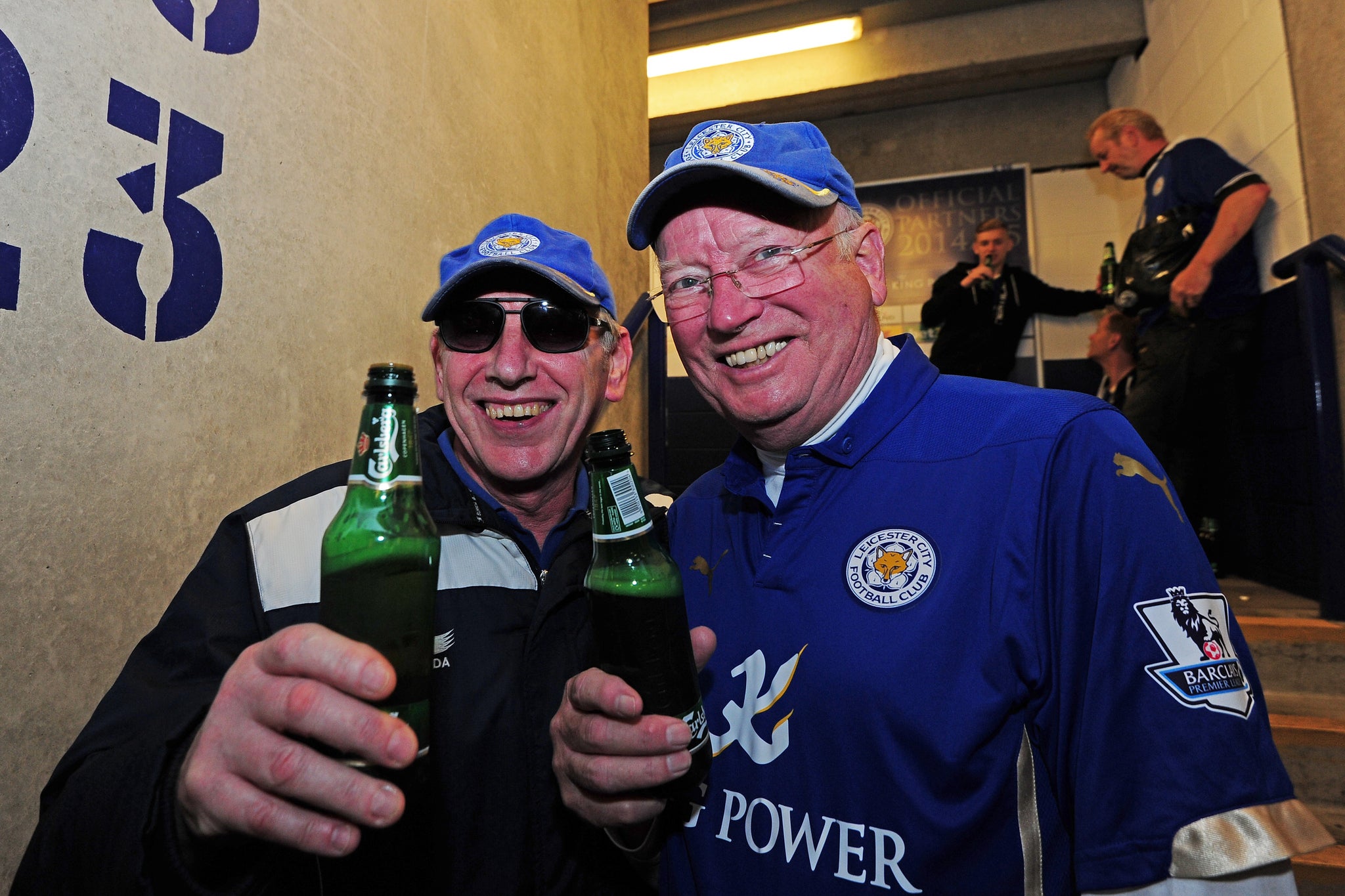 Leicester fans were given a free bottle of beer by the Thai owners