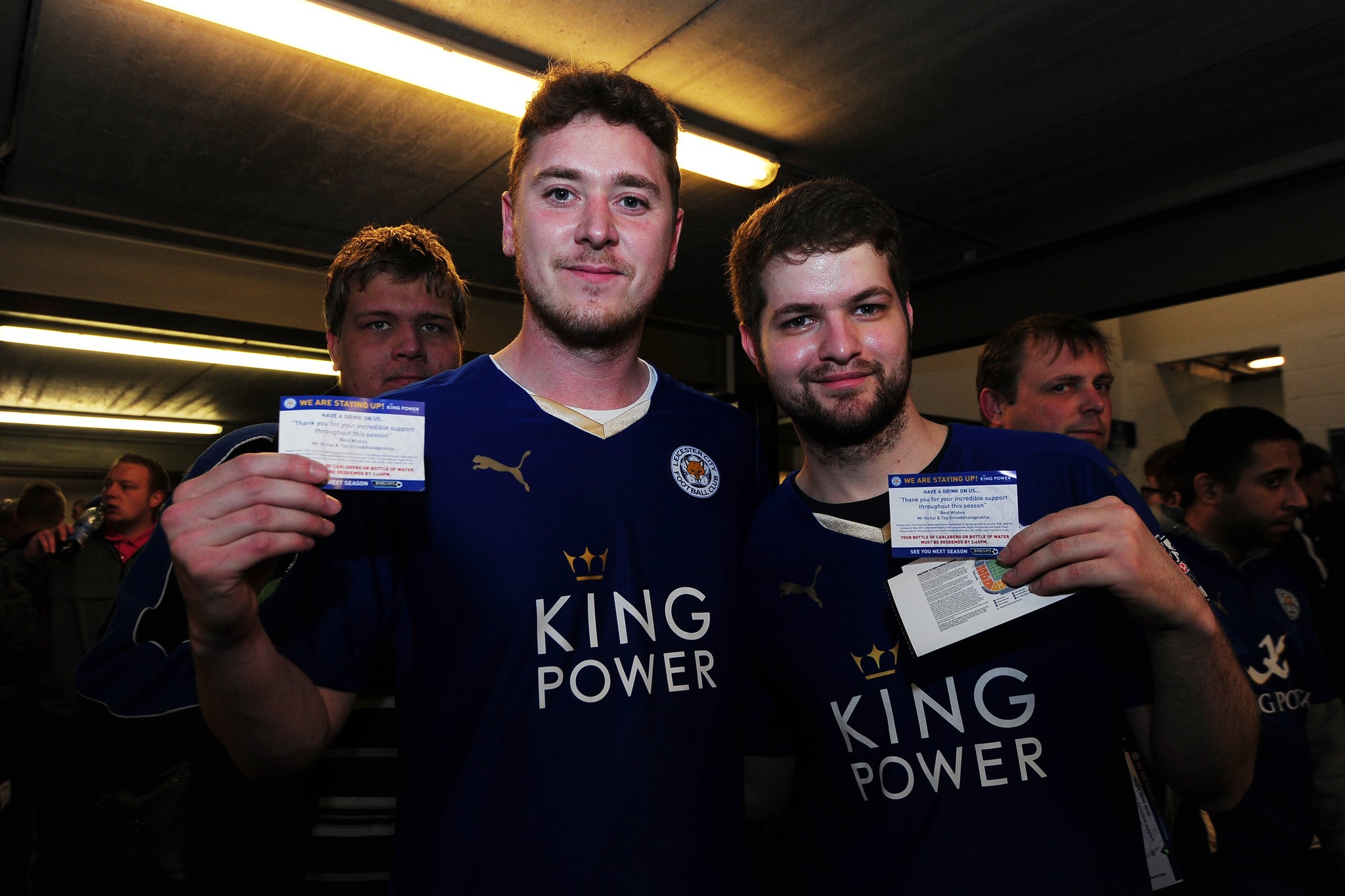 Leicester fans before the match against QPR