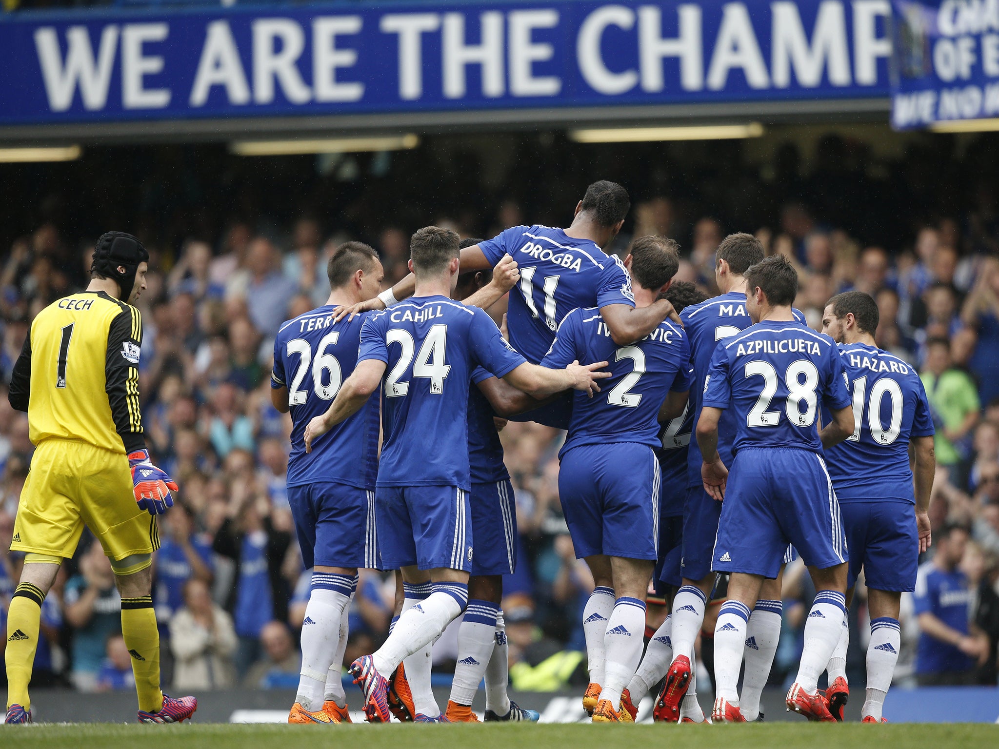 &#13;
Drogba won the Premier League four times with Chelsea in two spells&#13;