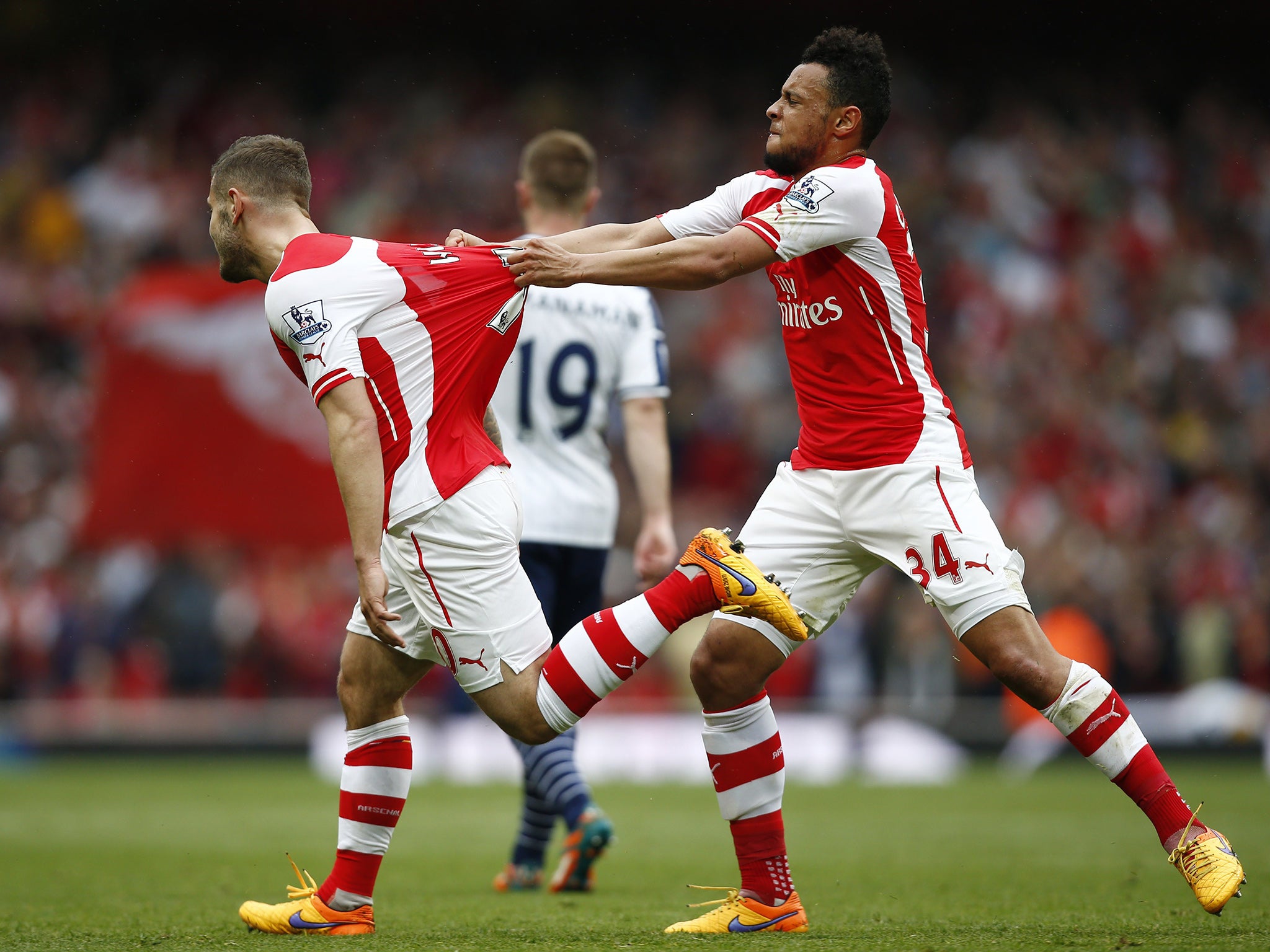 Jack Wilshere scored his first goal of the season