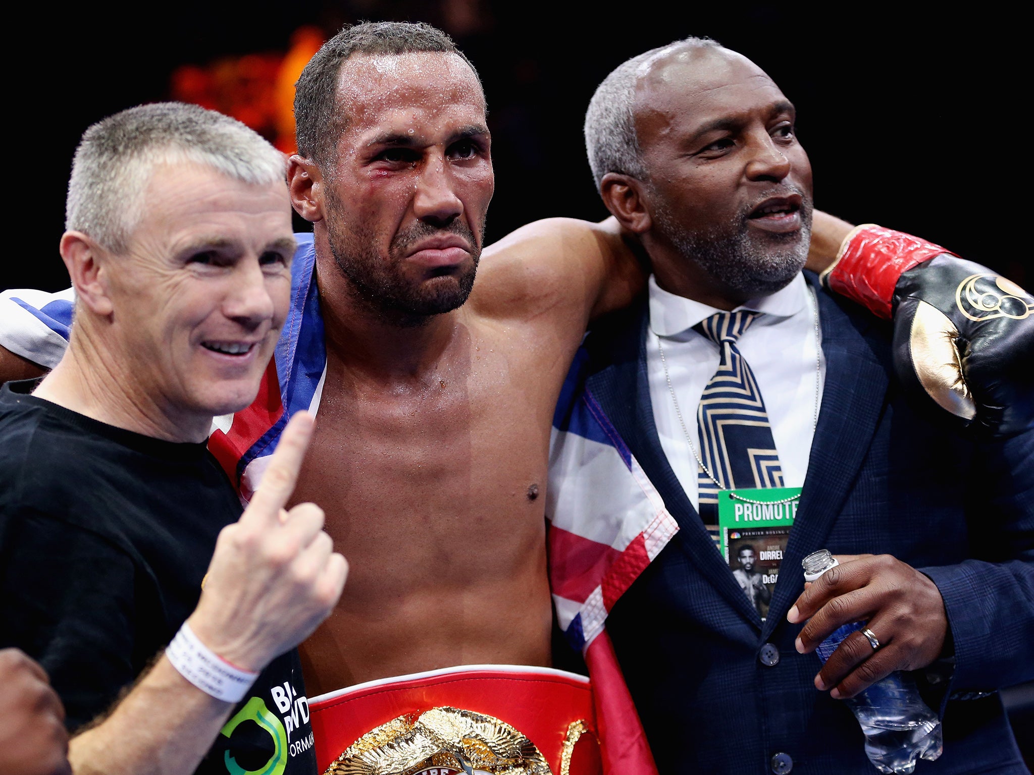 James DeGale with his new IBF super middleweight title