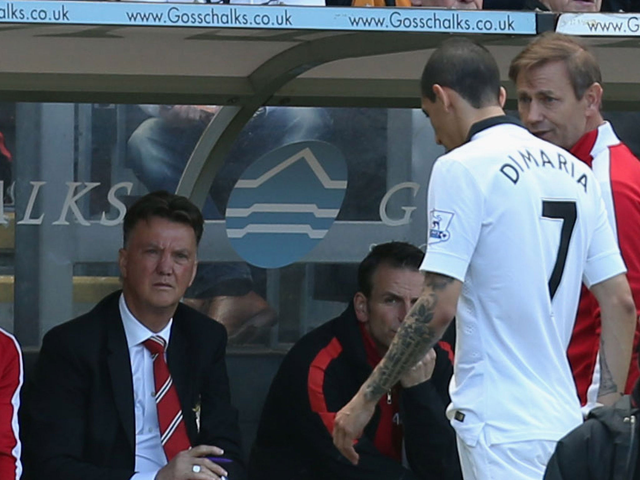 Di Maria comes off on the final day of the season