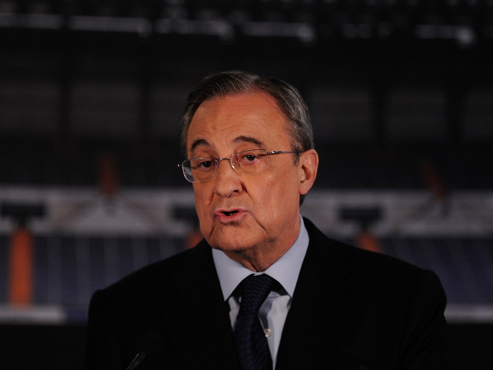 Real Madrid president Florentino Perez